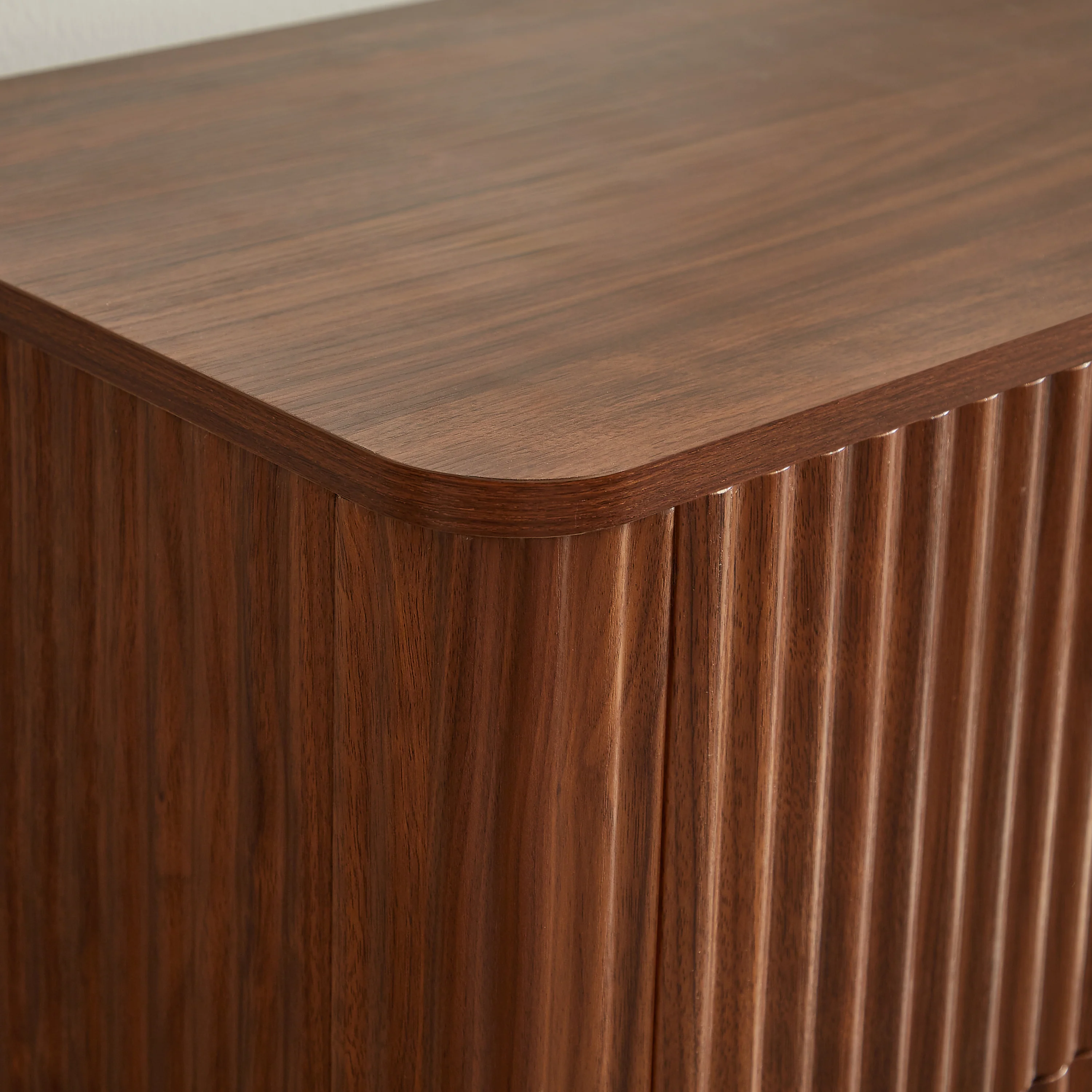 Curved wave Design Fluted 55' Wide Modern 6 Drawers Dresser - Image 31