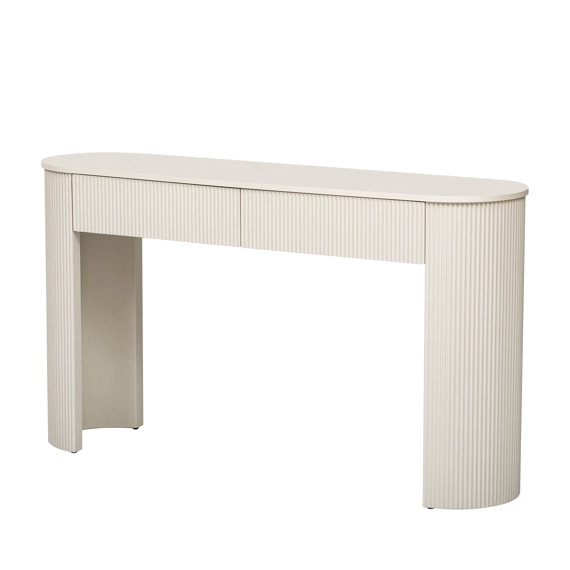 Walker Edison | Fluted Design Modern Console Entryway Table with Storage - Image 17