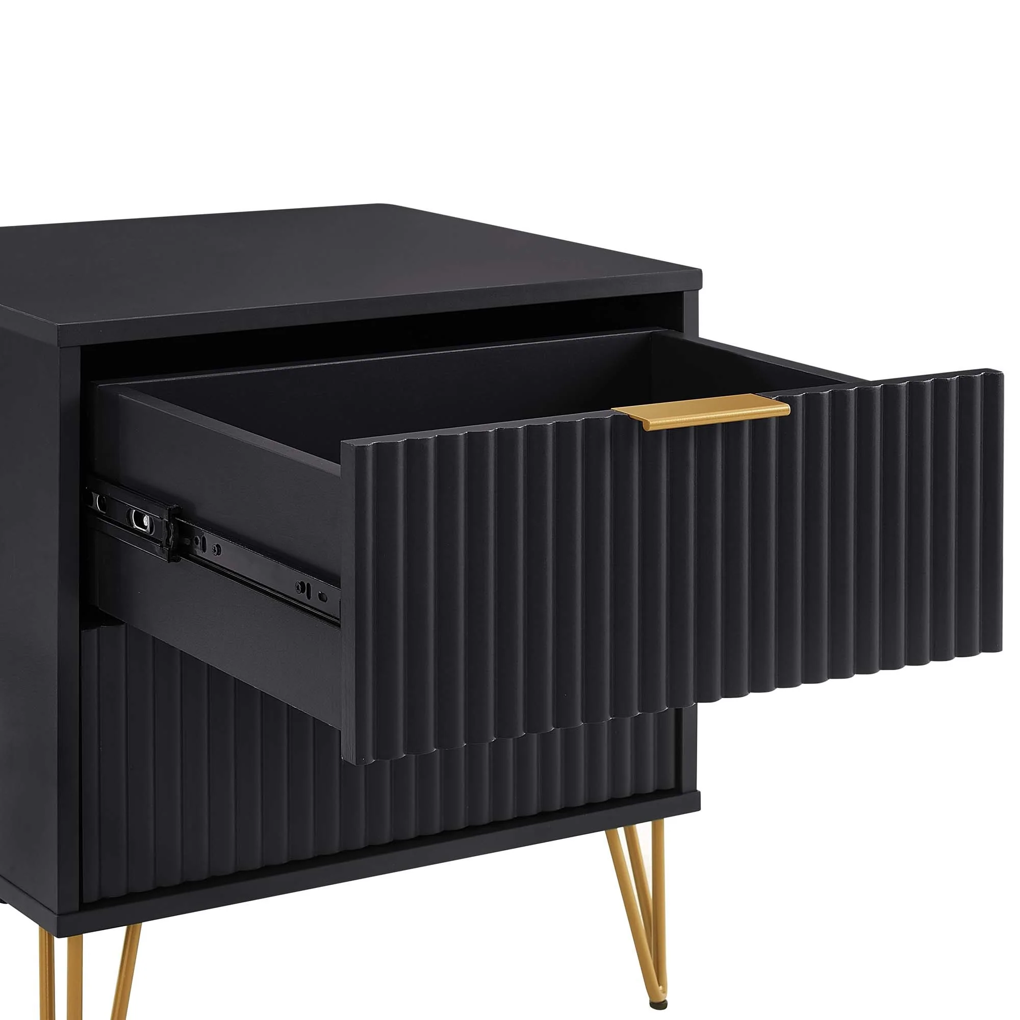 Dumbo 20' Fluted 2-Drawer Nightstand - Image 6