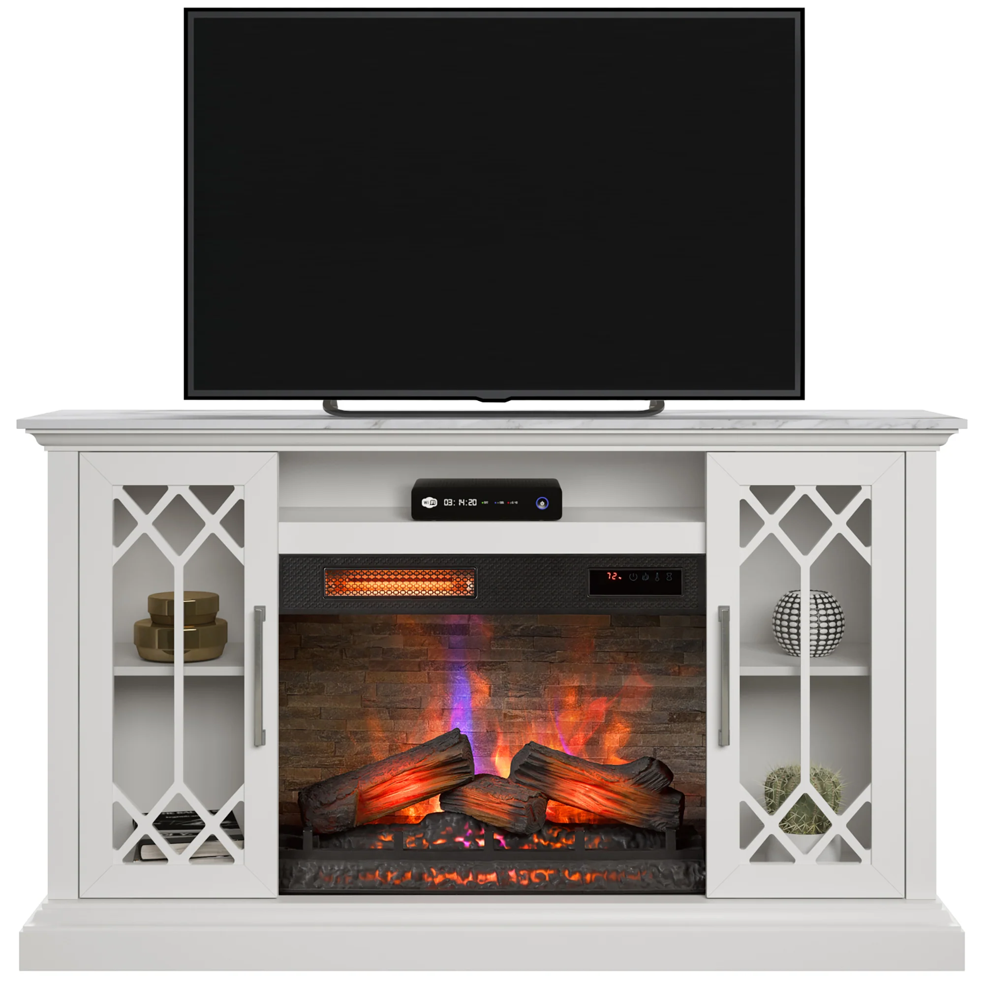 duraflame® Electric Fireplace Farmhouse 65" TV Stand - Image 10