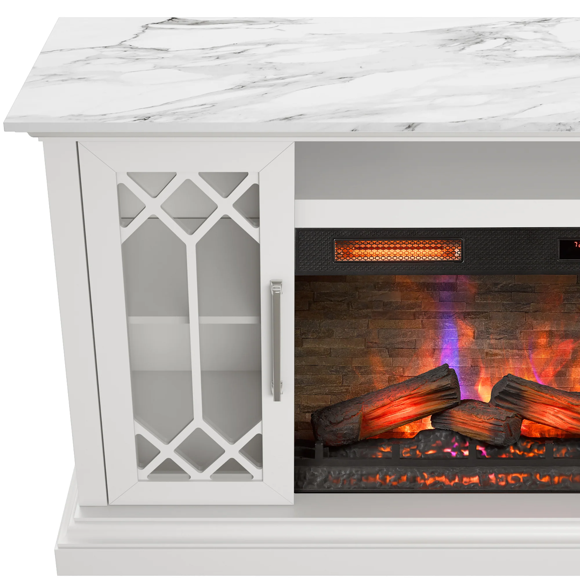 duraflame® Electric Fireplace Farmhouse 65" TV Stand - Image 12