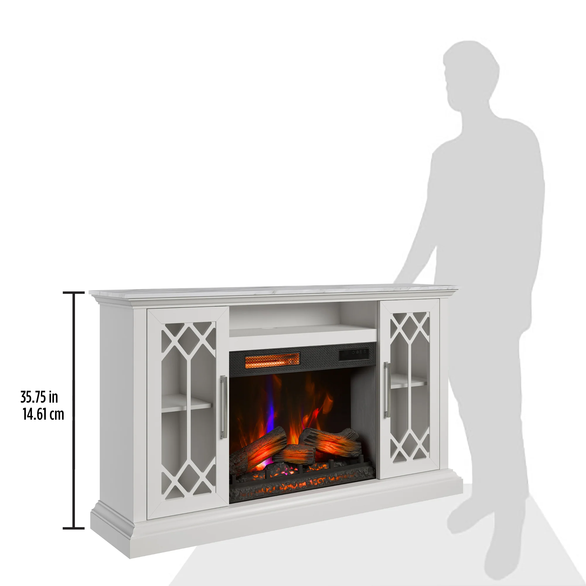 duraflame® Electric Fireplace Farmhouse 65" TV Stand - Image 4