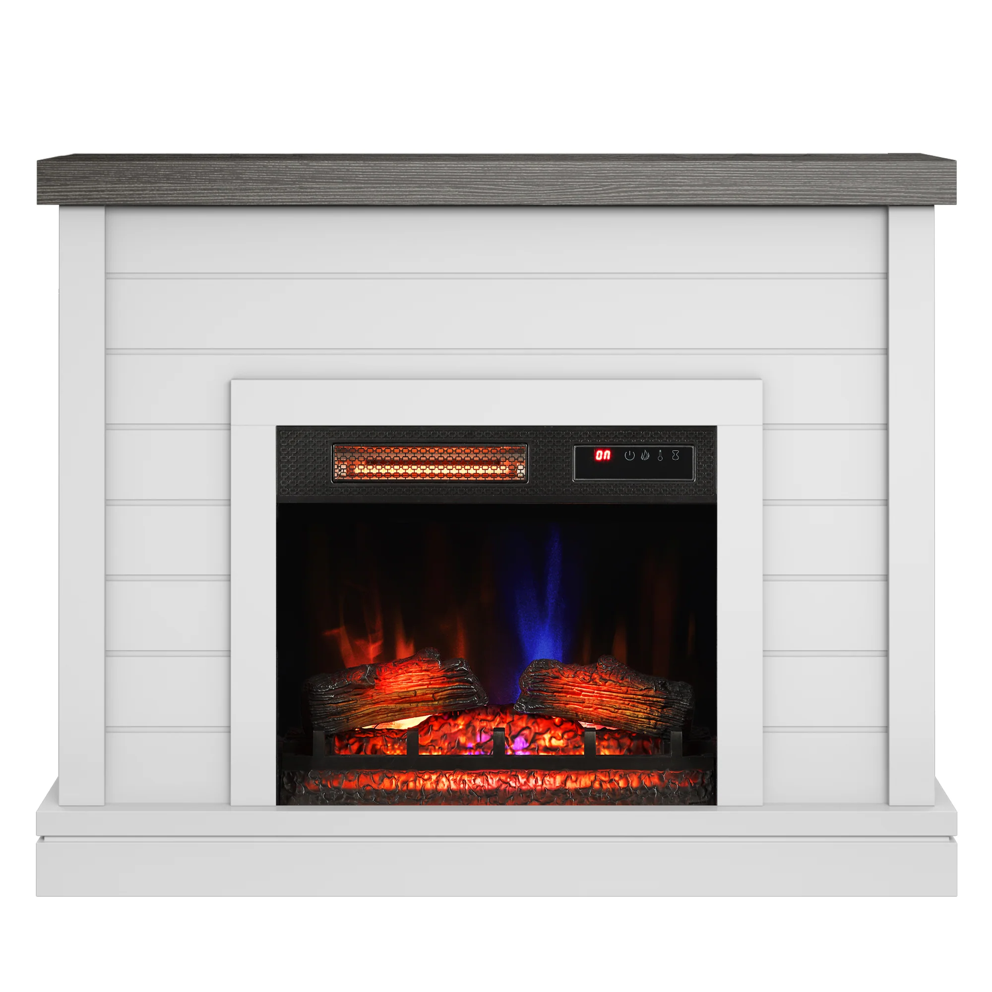 duraflame® Electric Fireplace Shiplap Wall Mantel - Image 14