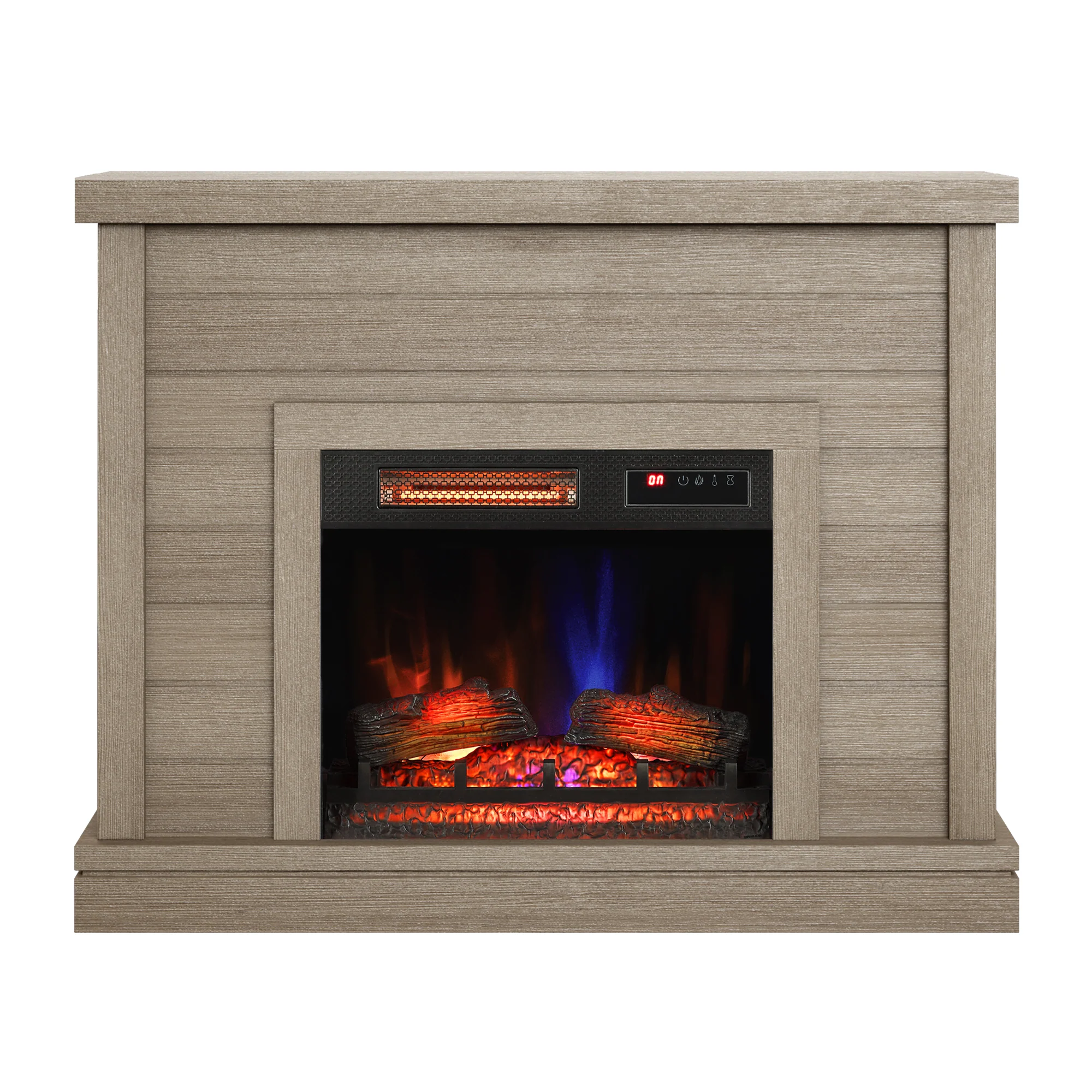 duraflame® Electric Fireplace Shiplap Wall Mantel - Image 6
