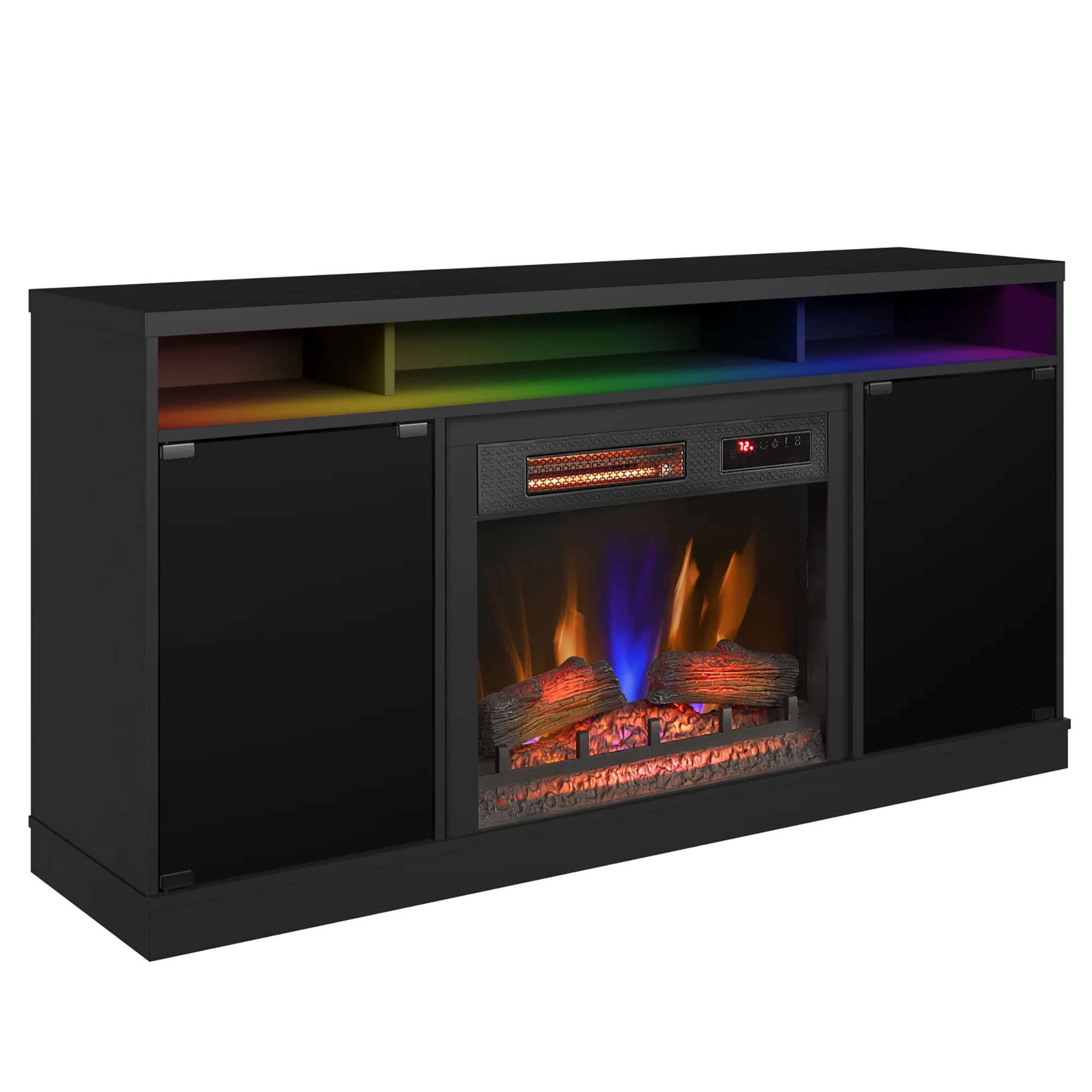duraflame® Electric Fireplace TV Stand with Modern LED Accent Lighting & Remote - Image 8