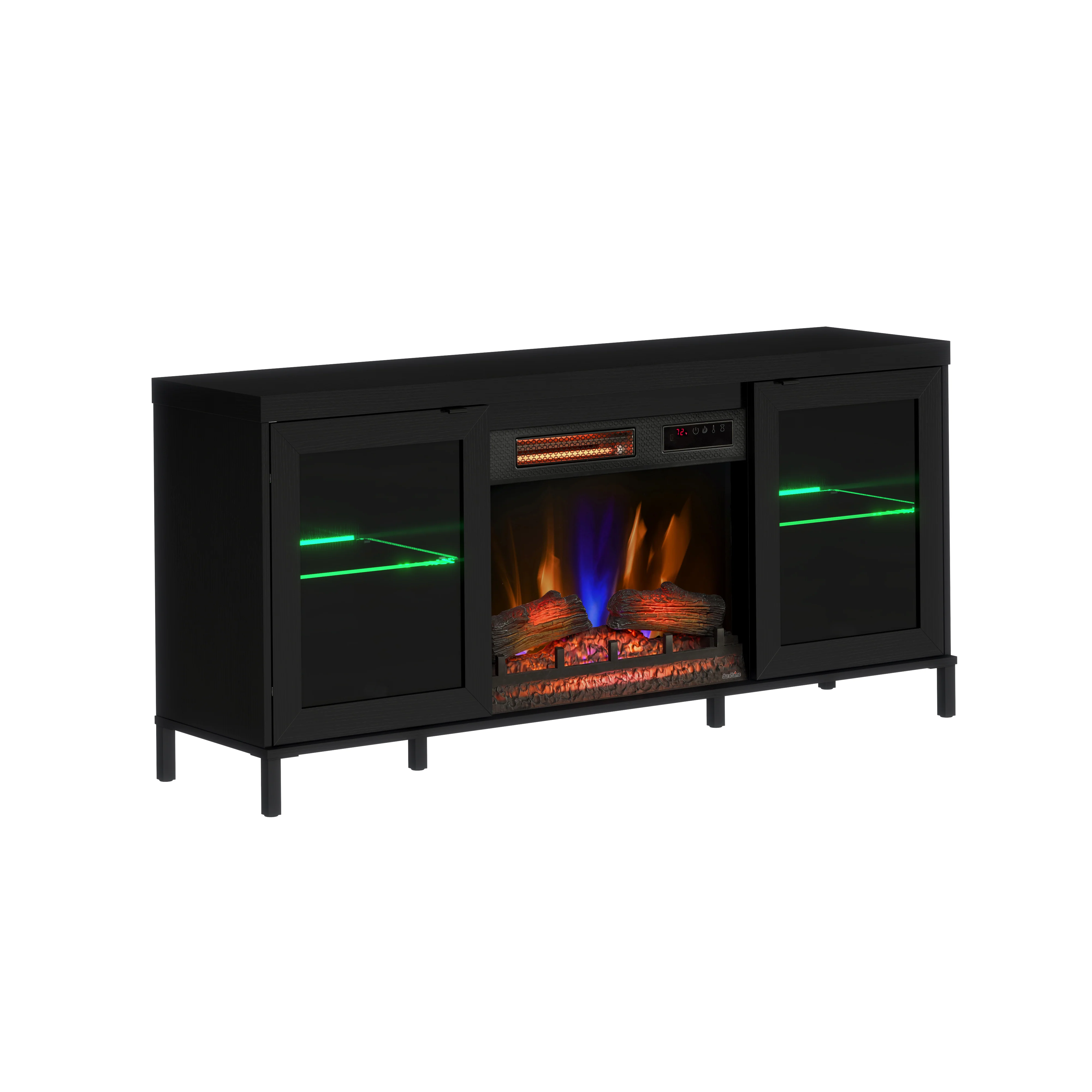 duraflame® Electric Fireplace TV Stand with Modern LED Lights and Storage - Image 13