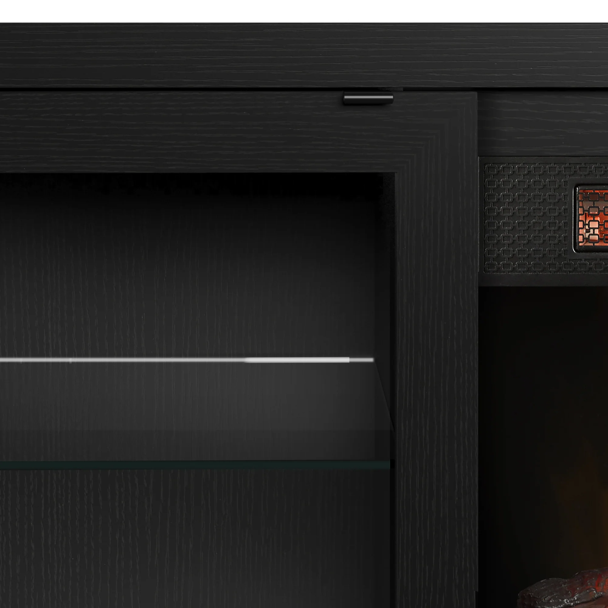 duraflame® Electric Fireplace TV Stand with Modern LED Lights and Storage - Image 7