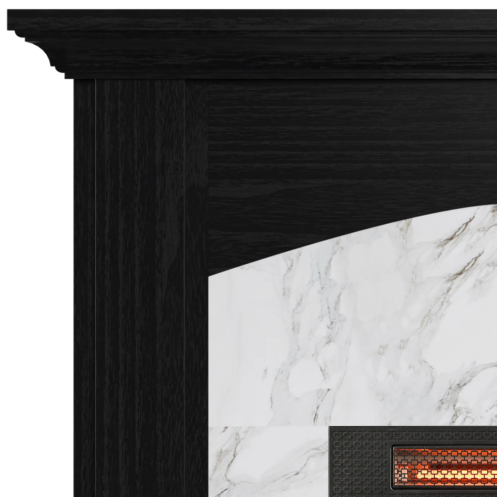 duraflame® Faux Marble Electric Fireplace Wall Mantel - Image 6