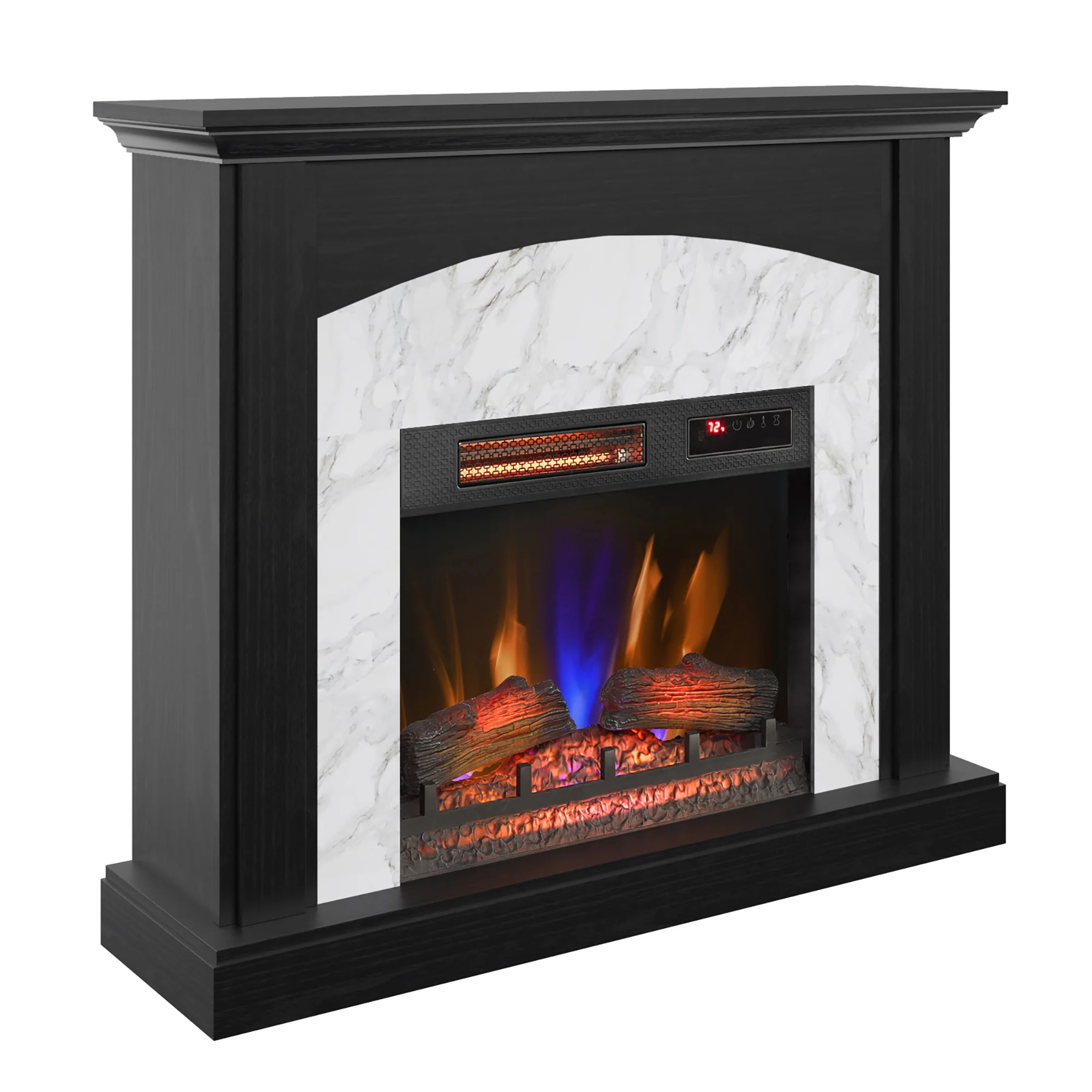duraflame® Faux Marble Electric Fireplace Wall Mantel - Image 7