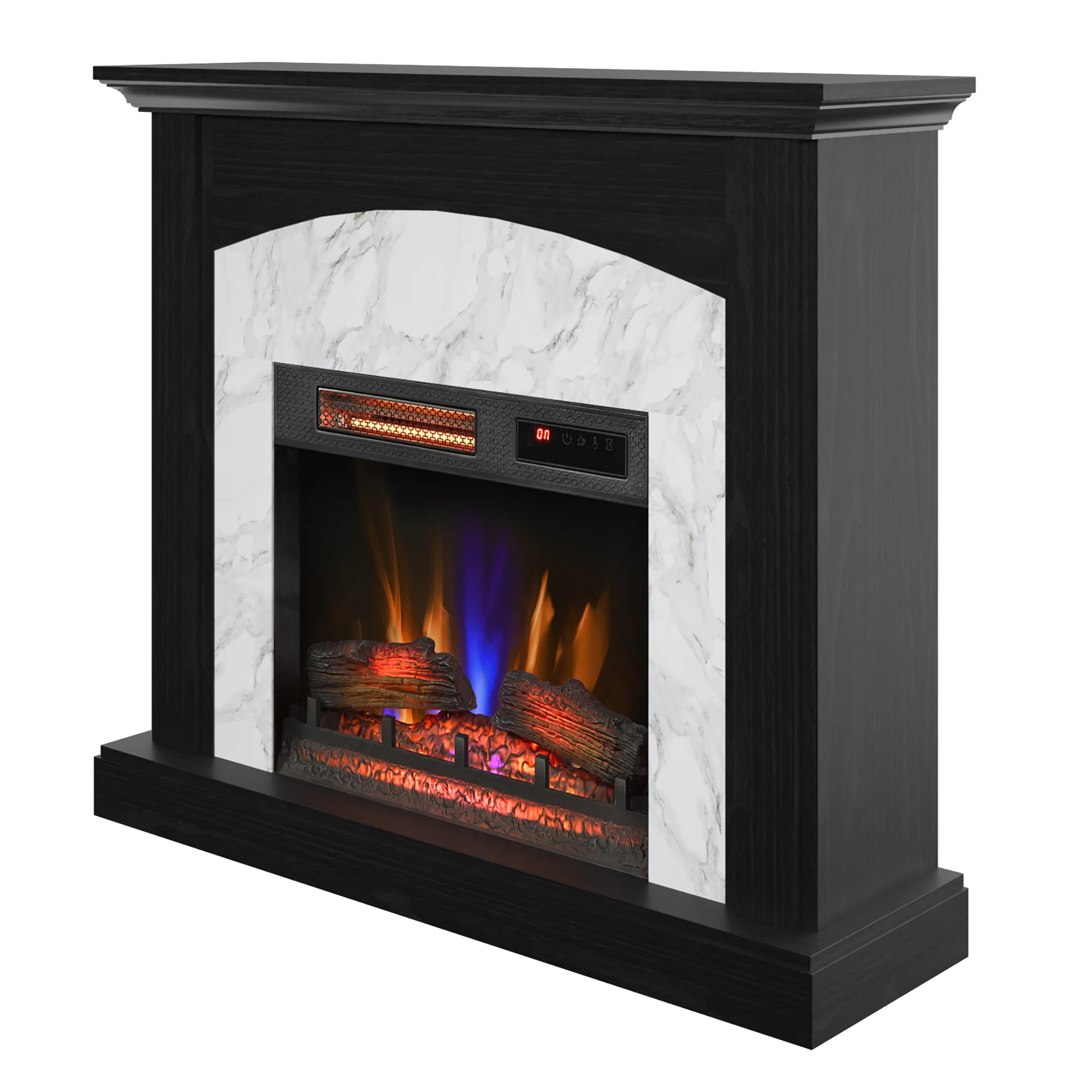 duraflame® Faux Marble Electric Fireplace Wall Mantel - Image 8
