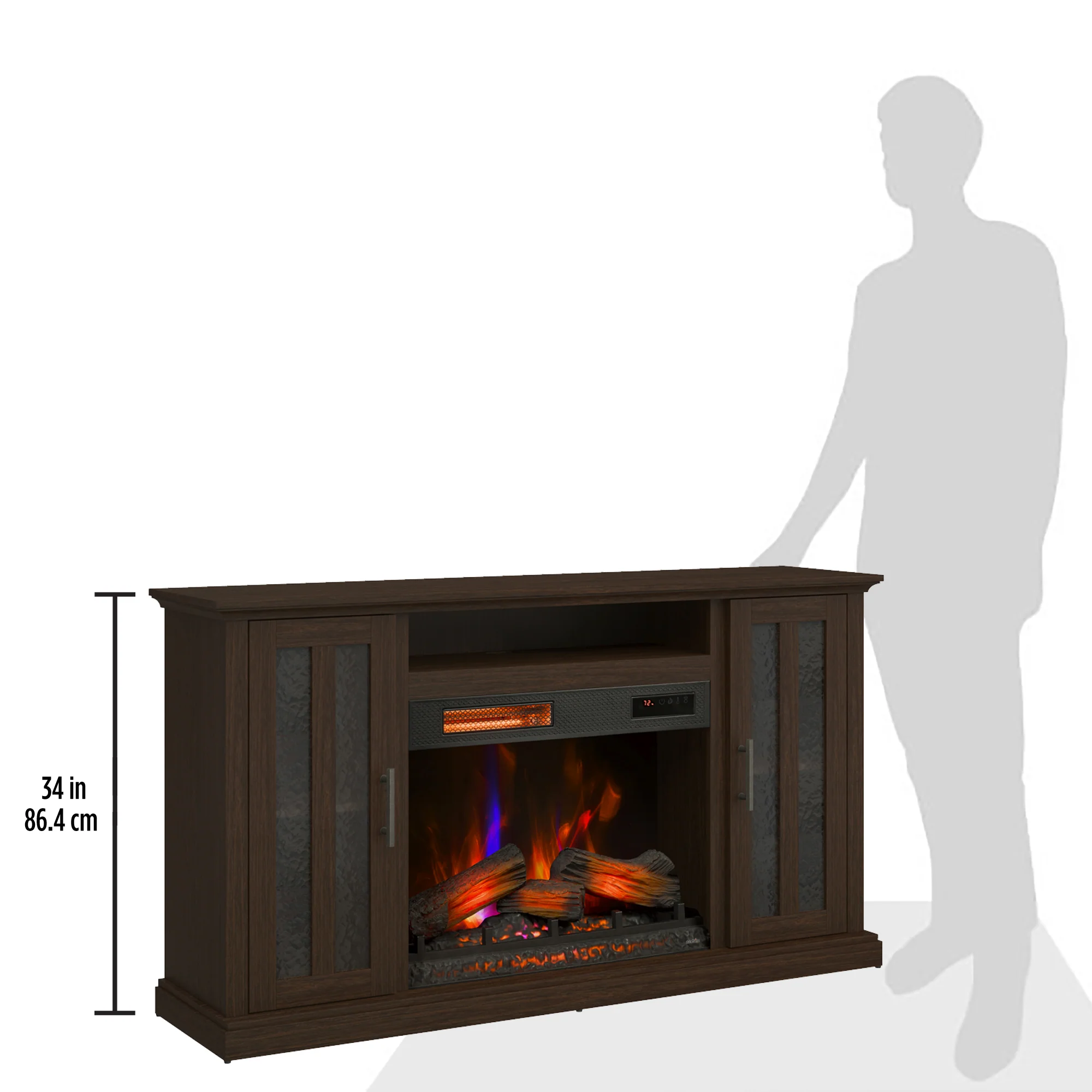 duraflame® Farmhouse Electric Fireplace TV Stand Media Console - Image 5