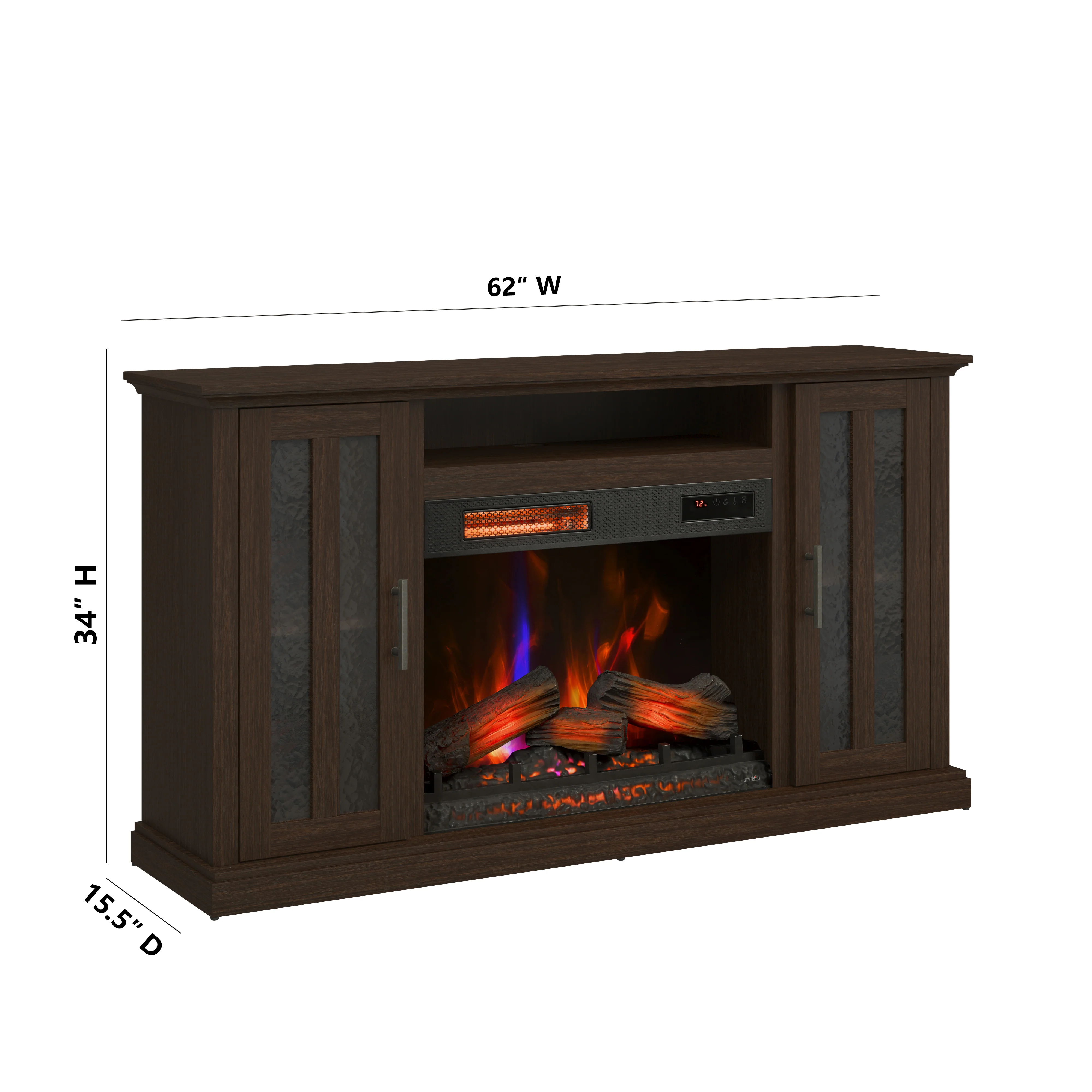 duraflame® Farmhouse Electric Fireplace TV Stand Media Console - Image 8