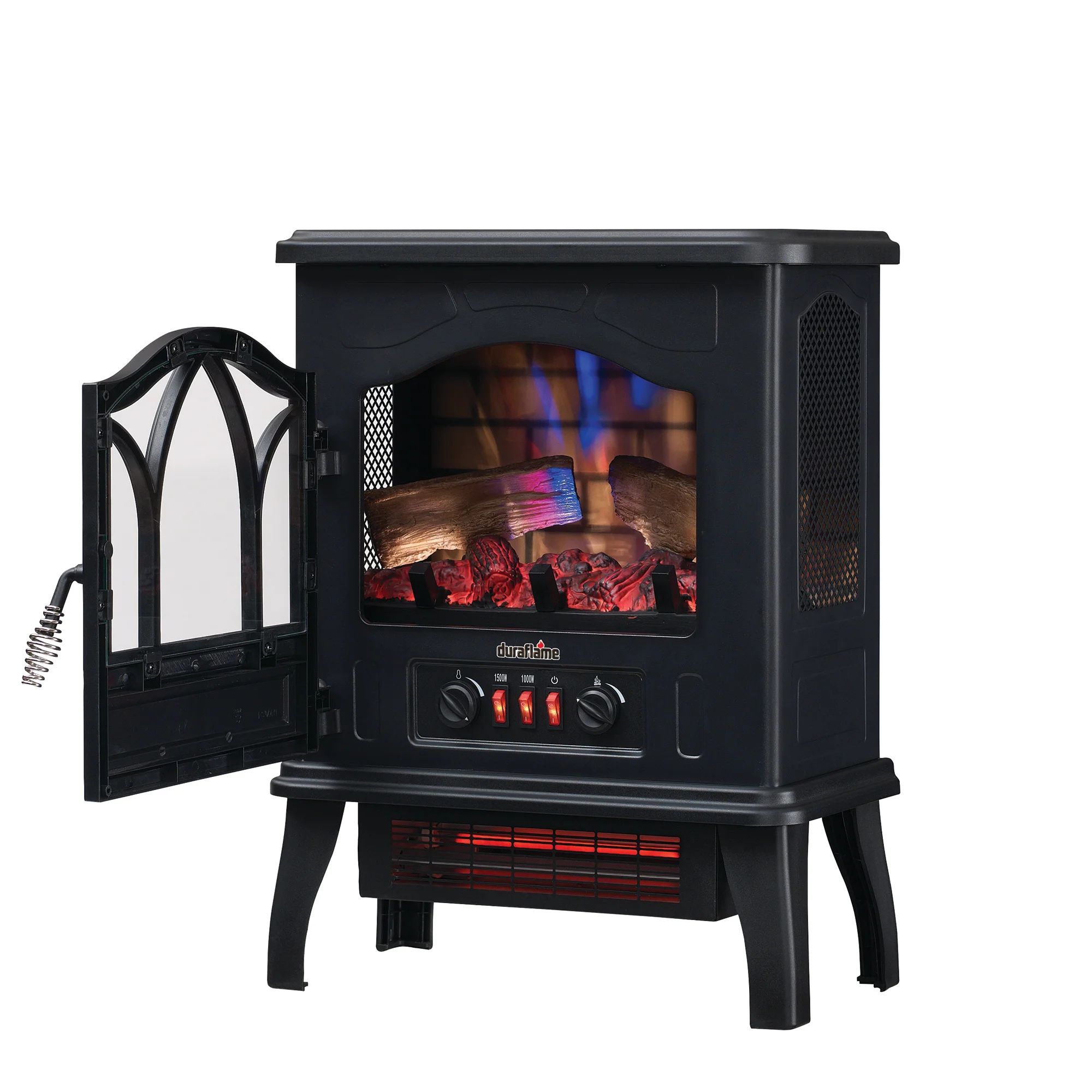 duraflame® 3D Flame Effect Electric Infrared Portable Fireplace Stove Heater - Image 11