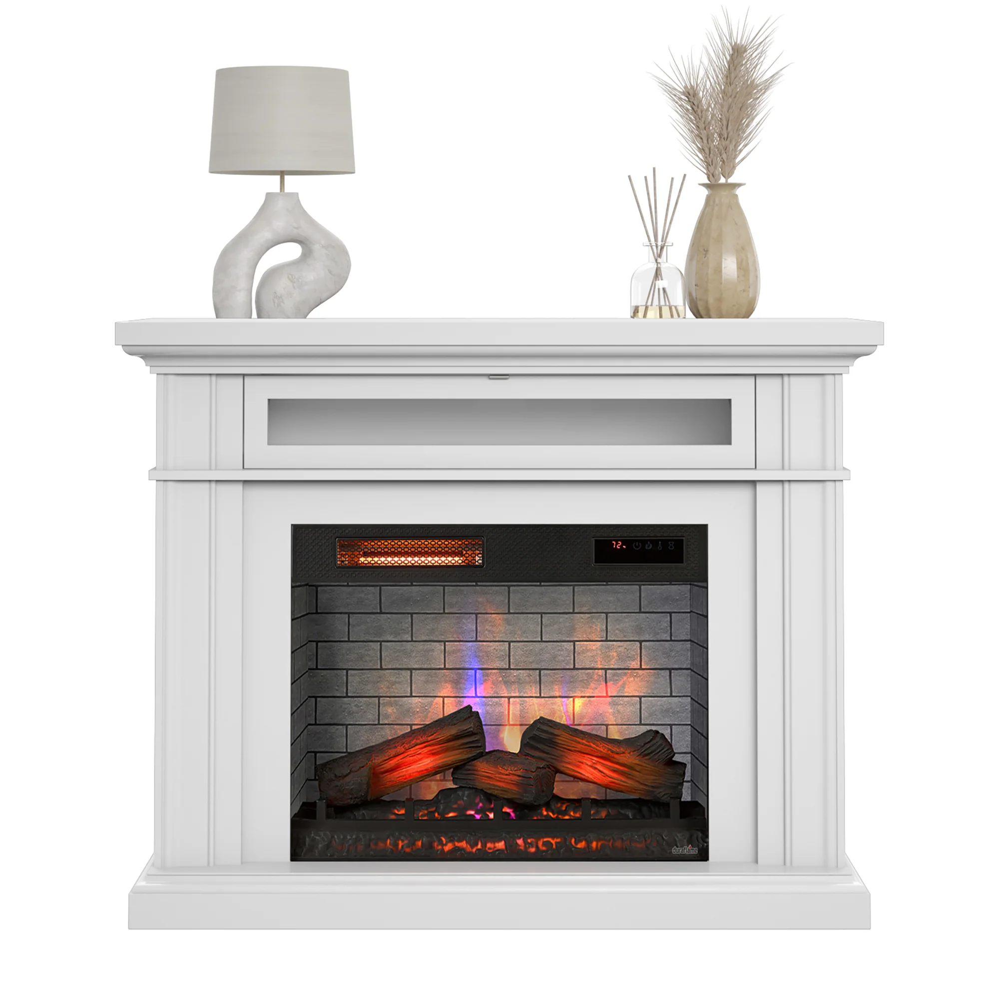 duraflame® 3D Flame Effect Electric Fireplace Wall Mantel - Image 5