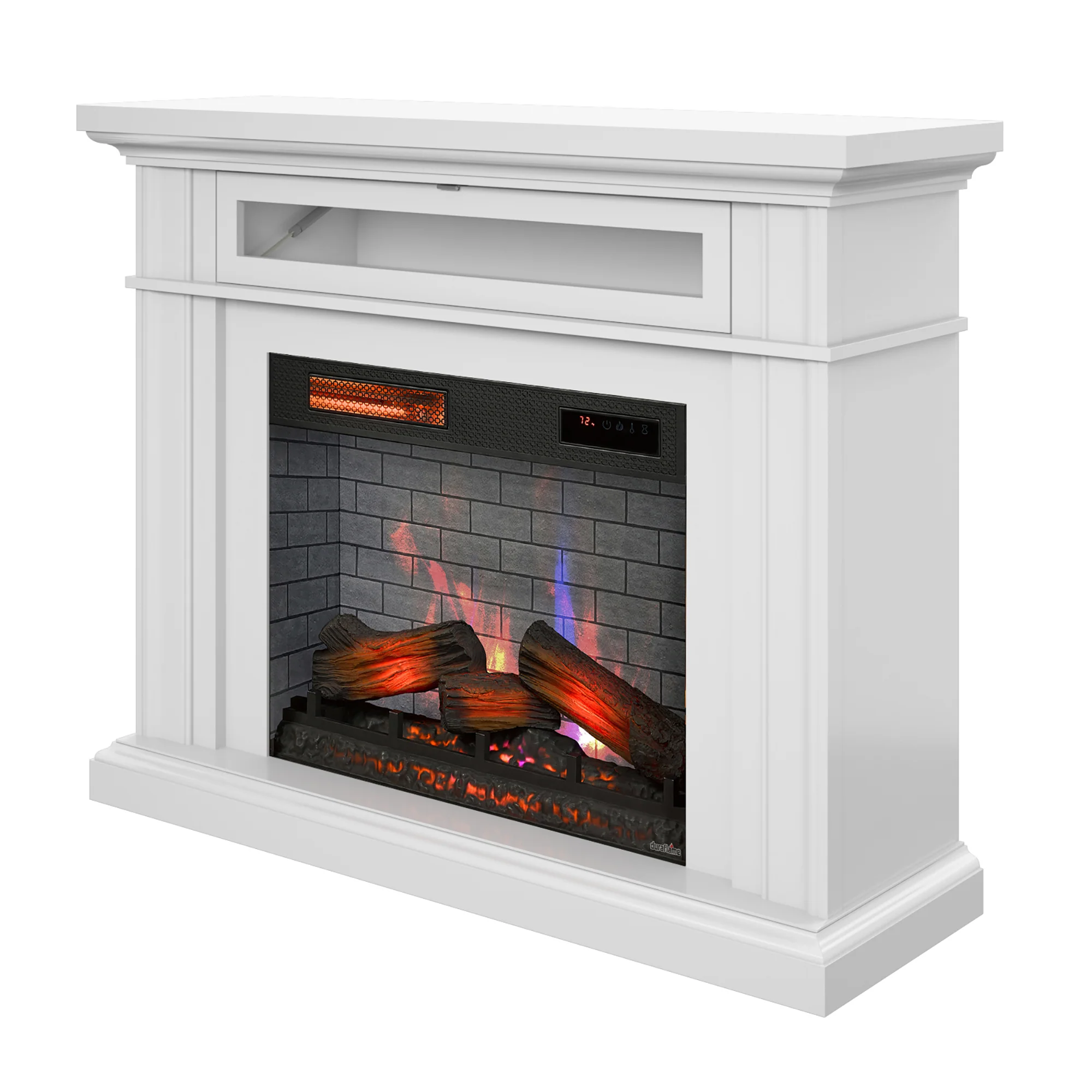 duraflame® 3D Flame Effect Electric Fireplace Wall Mantel - Image 7