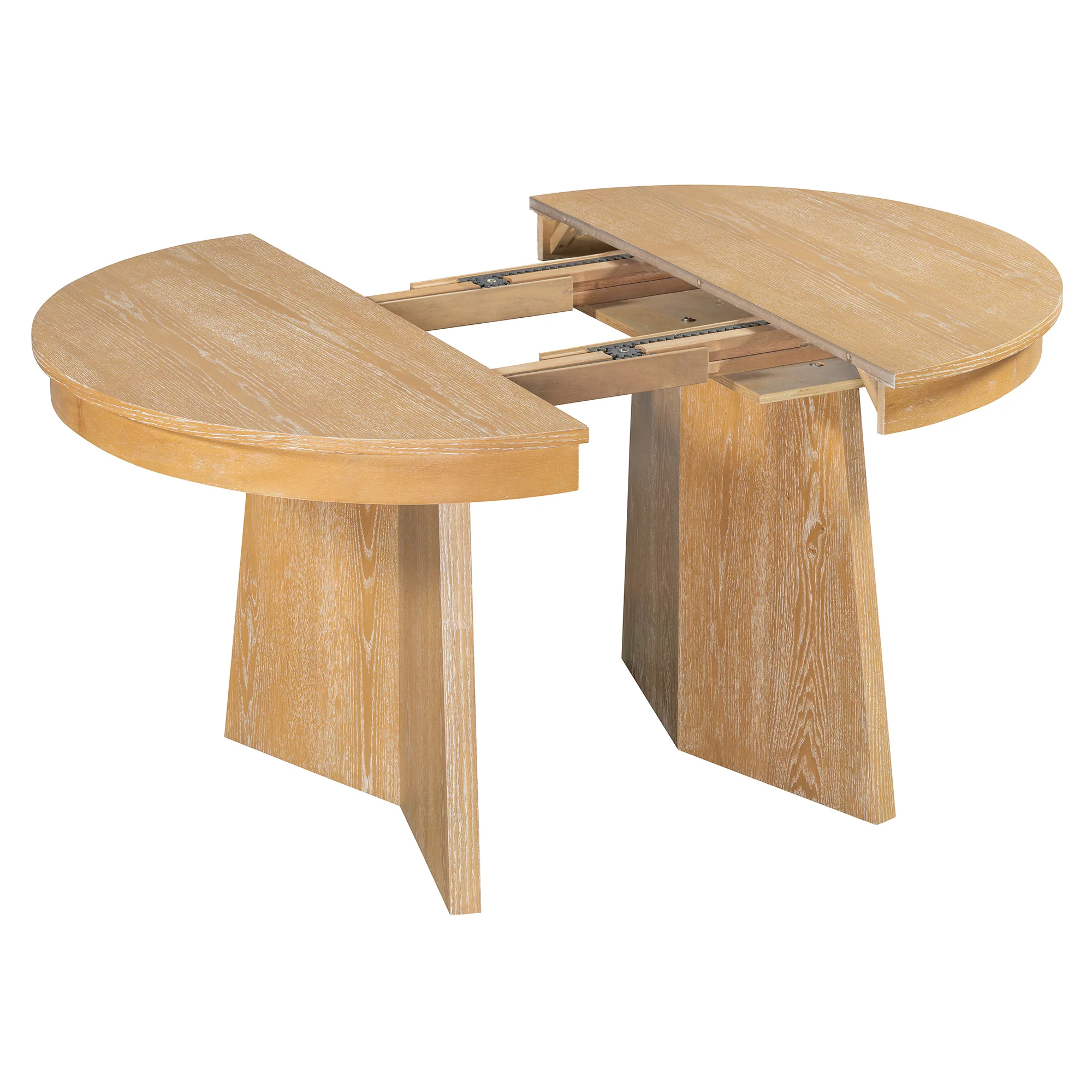 Walker Edison | Extendable 5-Piece Round Dining Table Set for 4 - Image 14