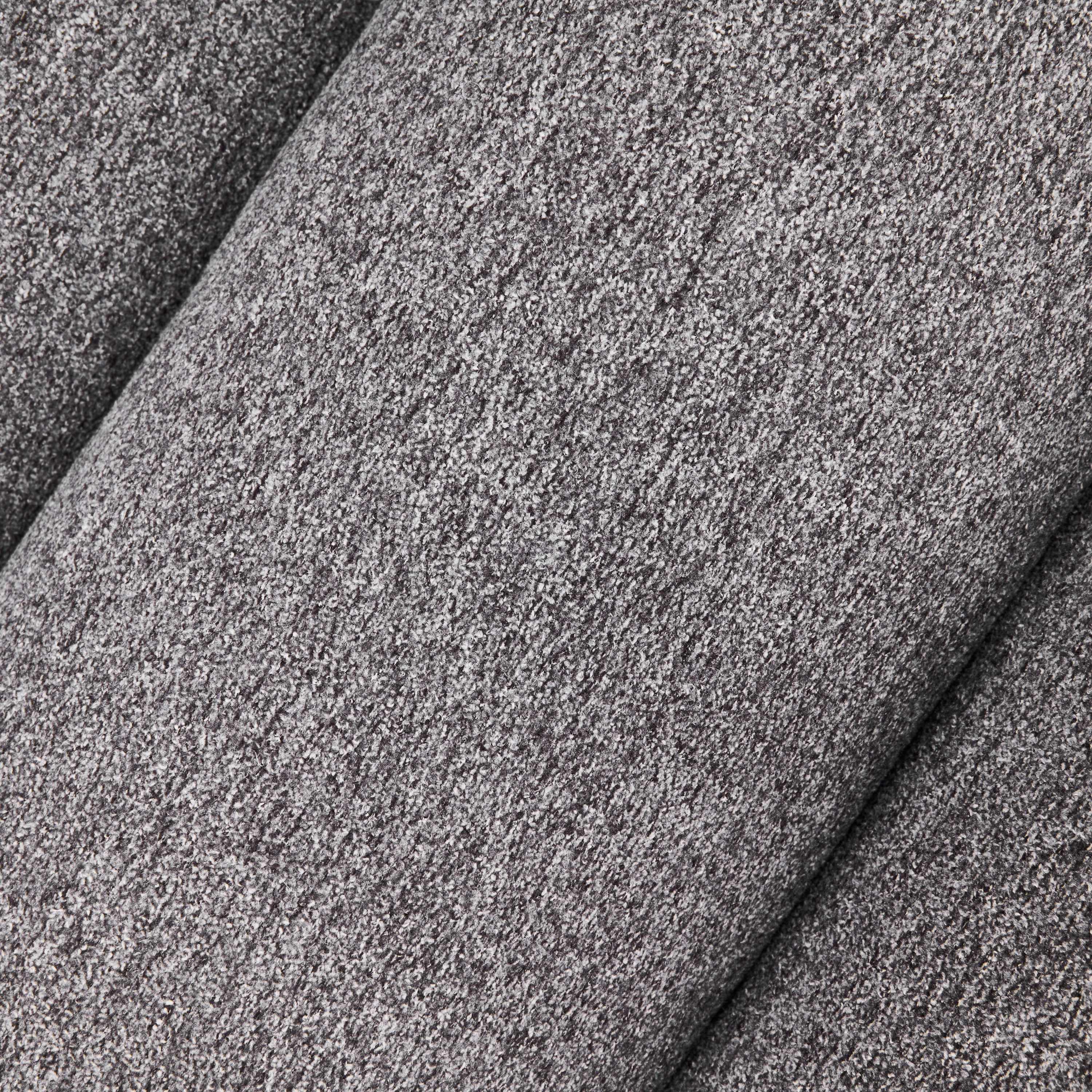 Fluffy Accent Chair Gray with Natural Solid Wood Frame - Image 9