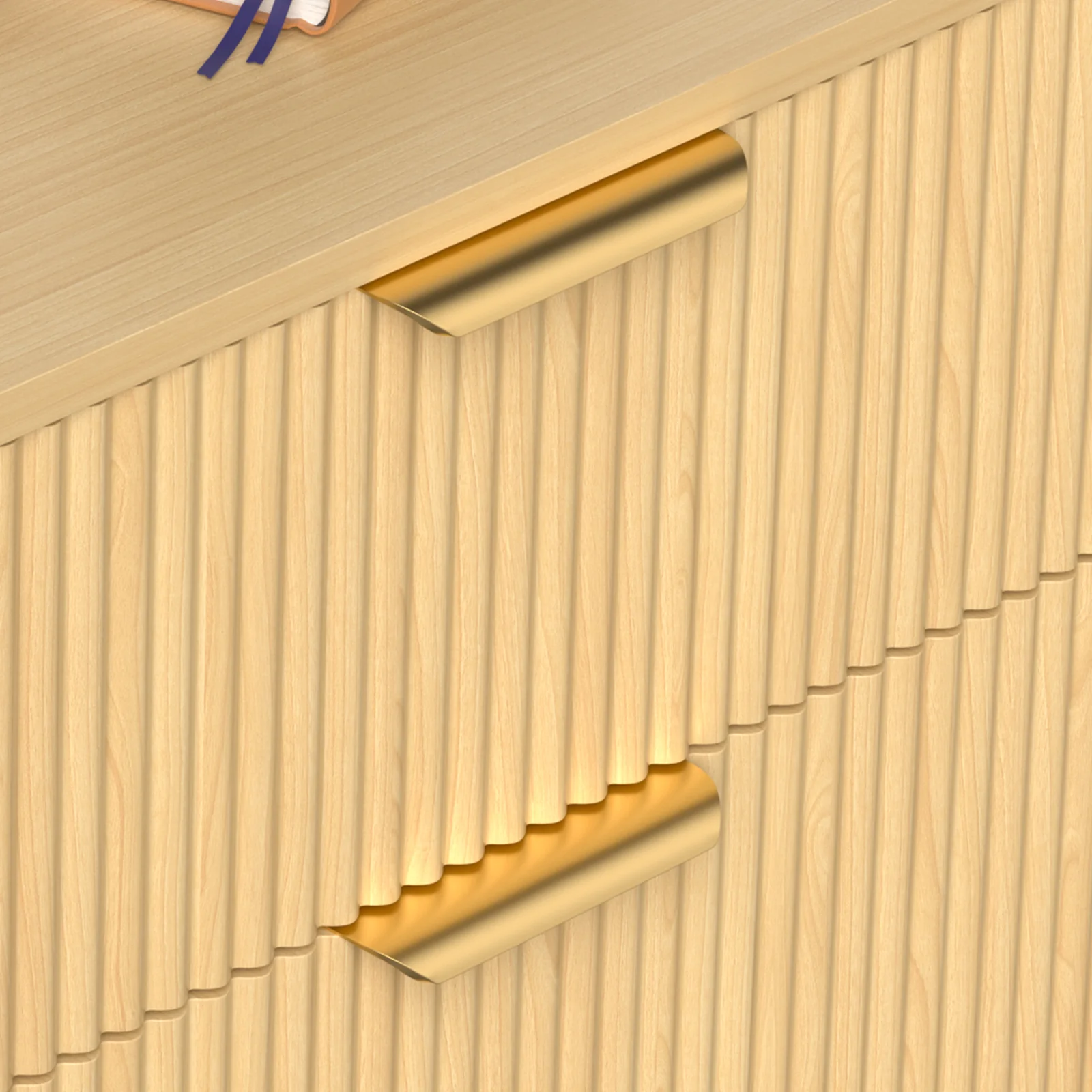 Fluted 9 Drawer 63" Dresser - Image 6