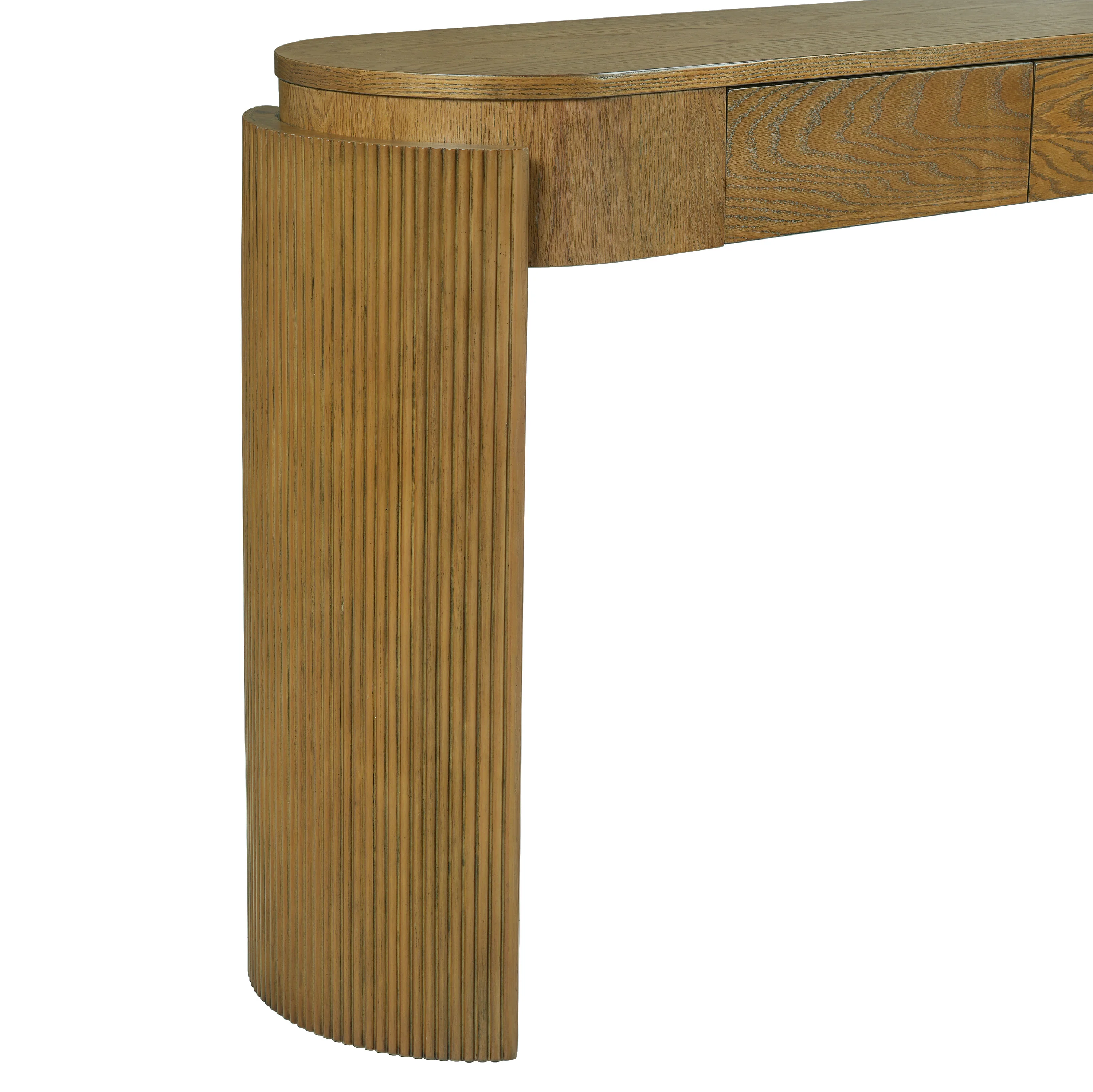 Walker Edison | Fluted Design Entryway Console Table and 2 Drawers - Image 14