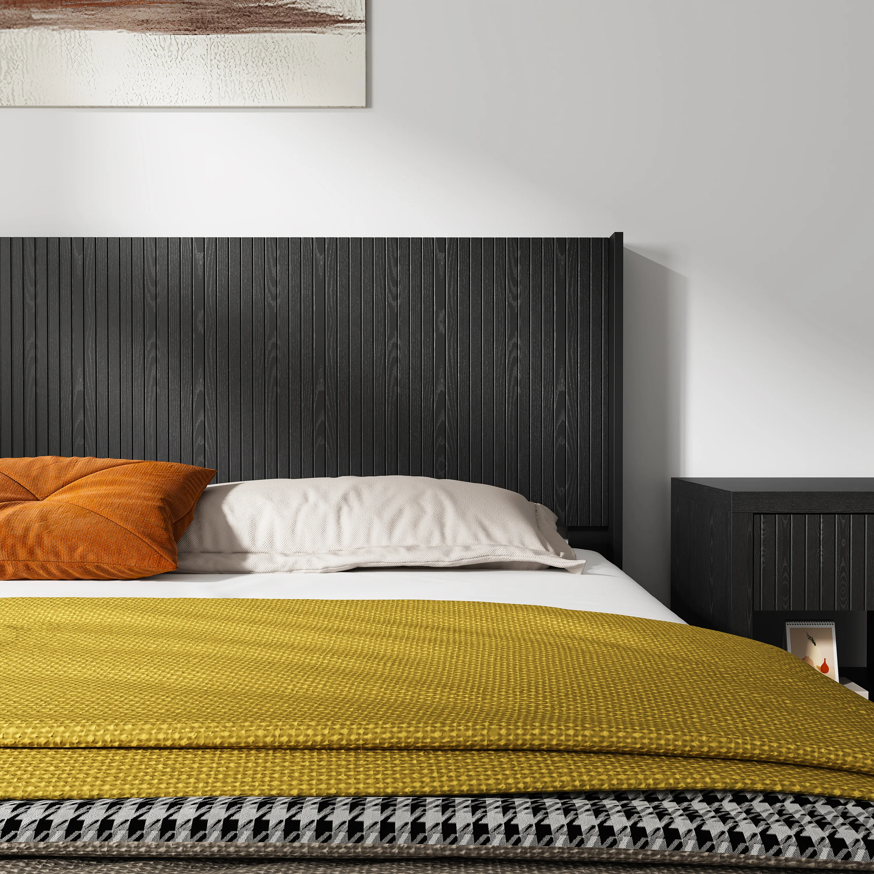 Walker Edison | Fluted Design Modern Farmhouse King Headboard Only - Image 21