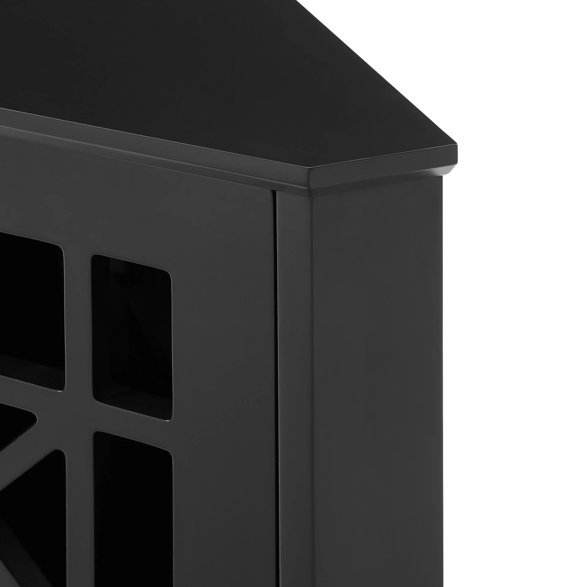 Gwen Fretwork Corner Accent Cabinet - Image 3