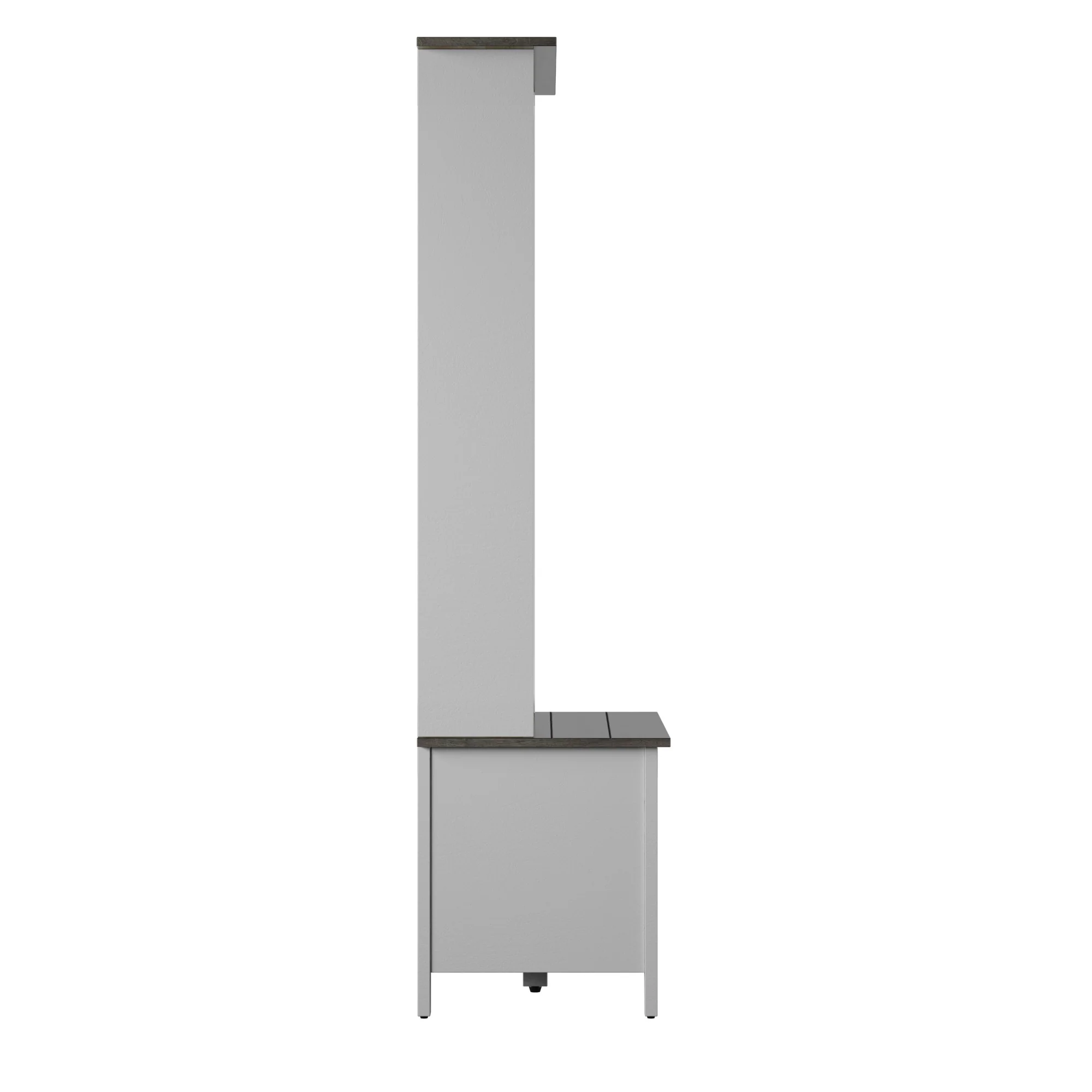 Farmhouse Two Tone Entryway Hall Tree with Storage Bench - Image 9