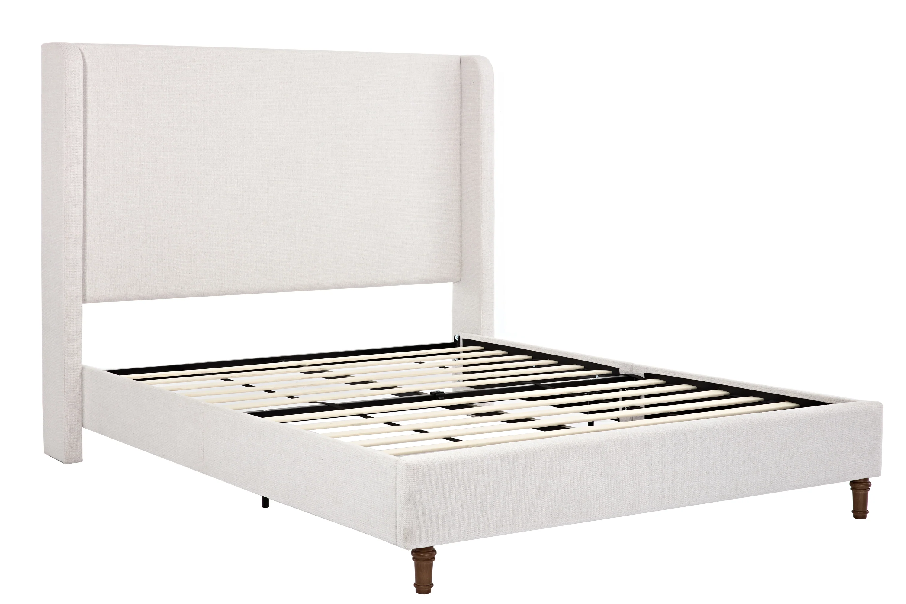 Walker Edison | Harper Tall 54" Headboard Upholstered Queen Bed - Image 10