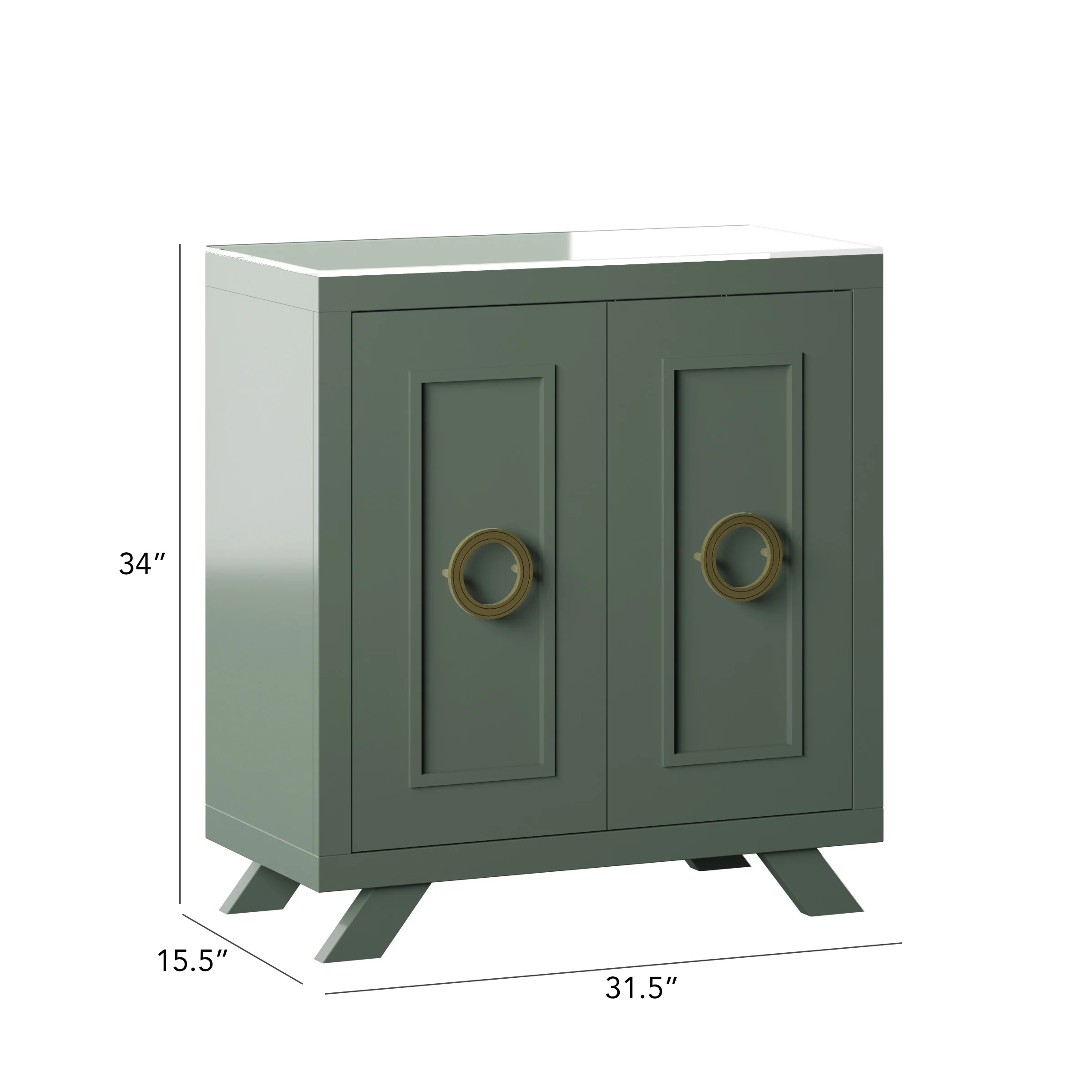 Contemporary Modern Entryway Accent Cabinet - Image 10