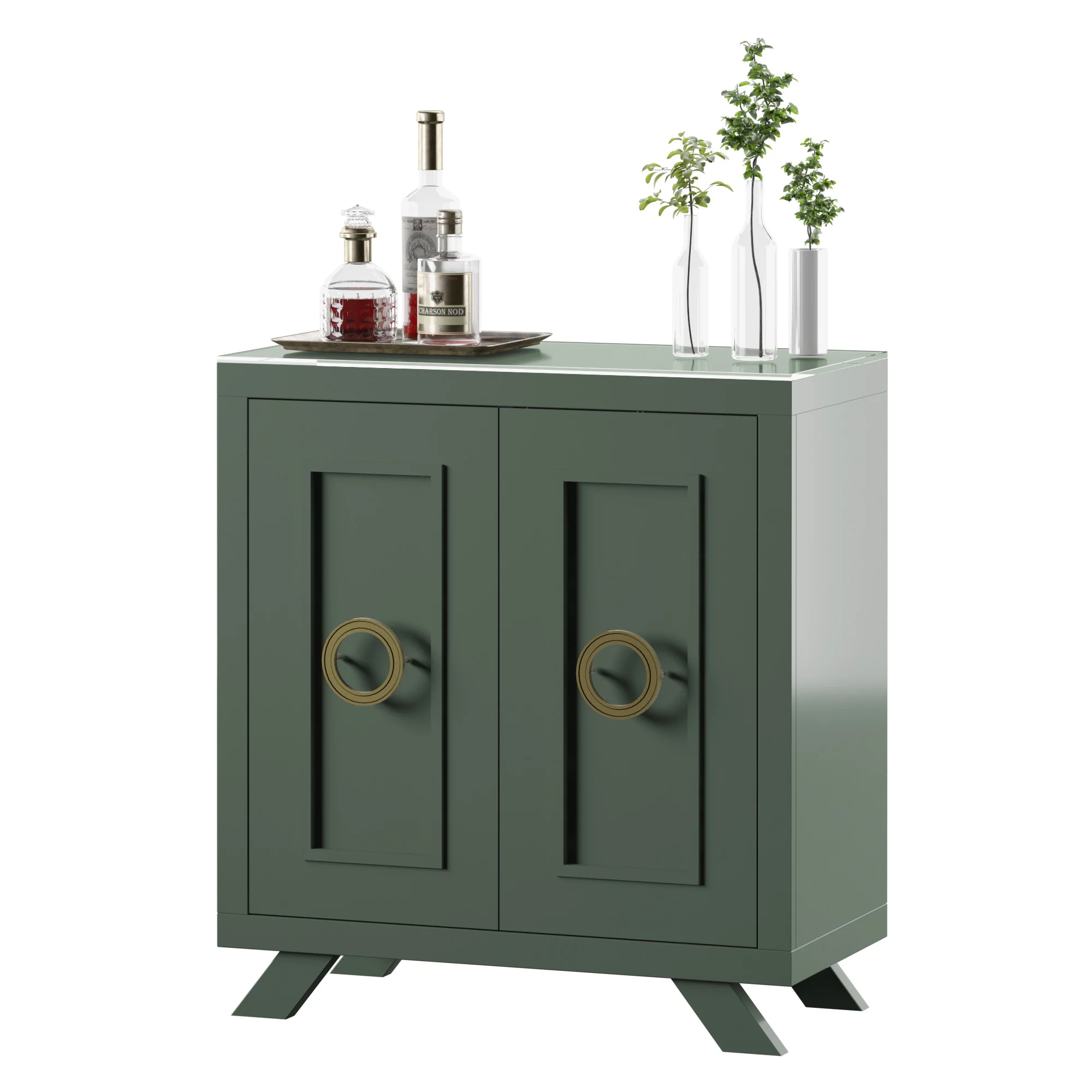 Contemporary Modern Entryway Accent Cabinet - Image 15