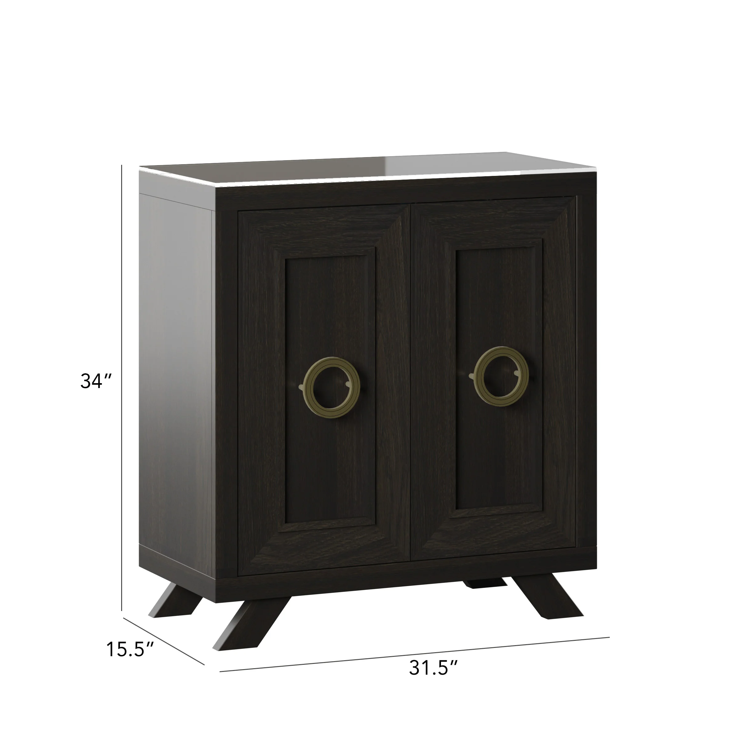 Contemporary Modern Entryway Accent Cabinet - Image 3