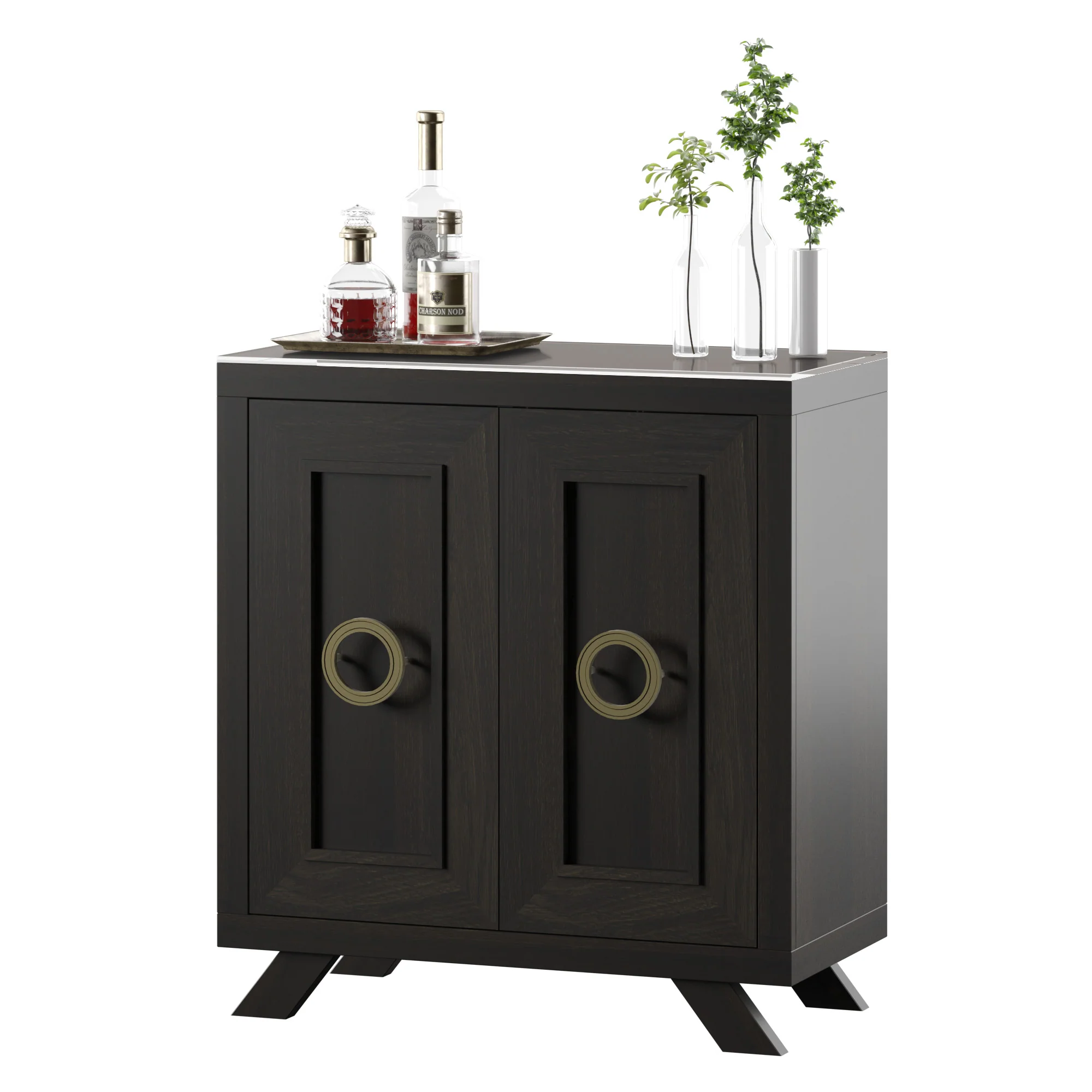 Contemporary Modern Entryway Accent Cabinet - Image 6