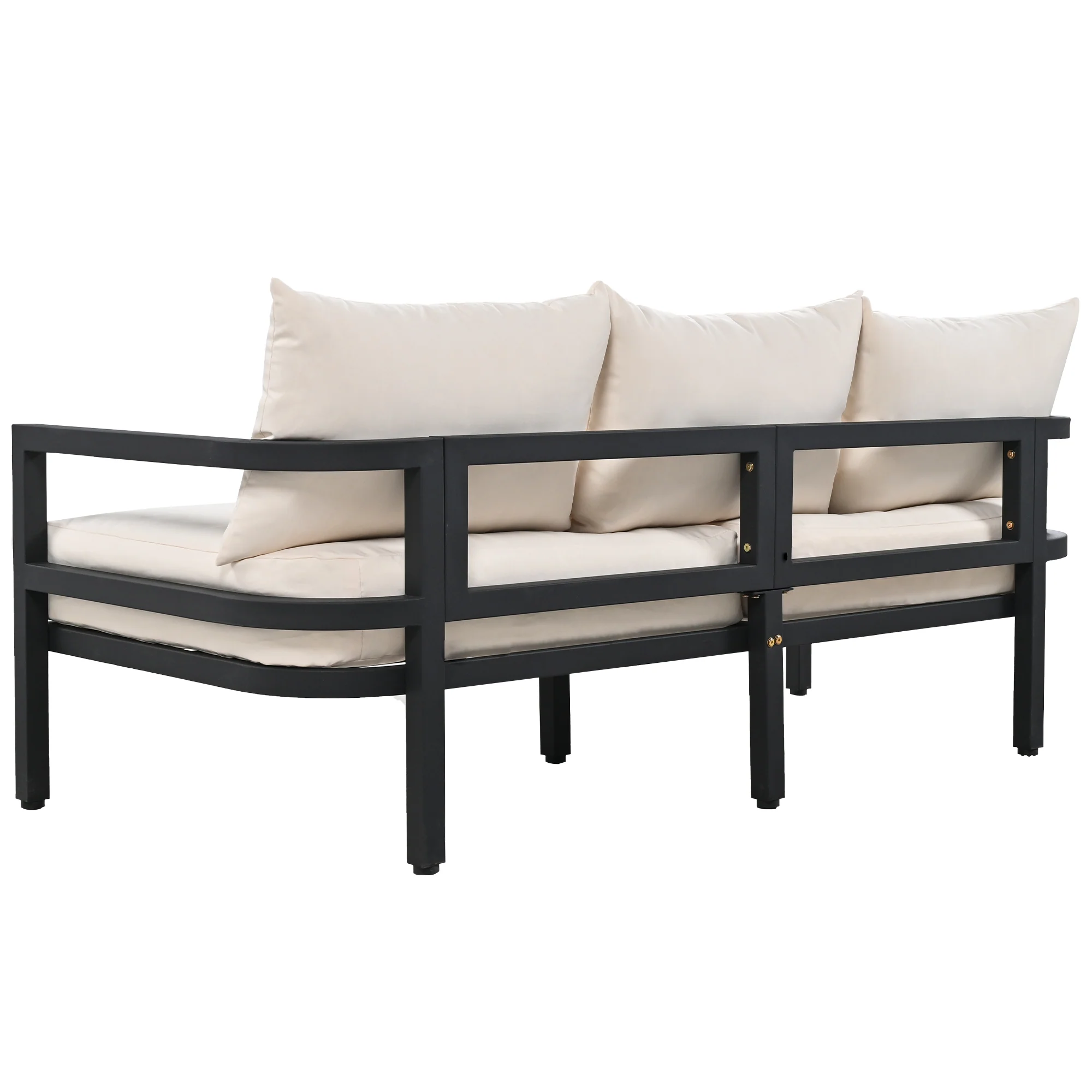 Iconic Arch Curve Steel Outdoor Patio Sofa Set - Image 10