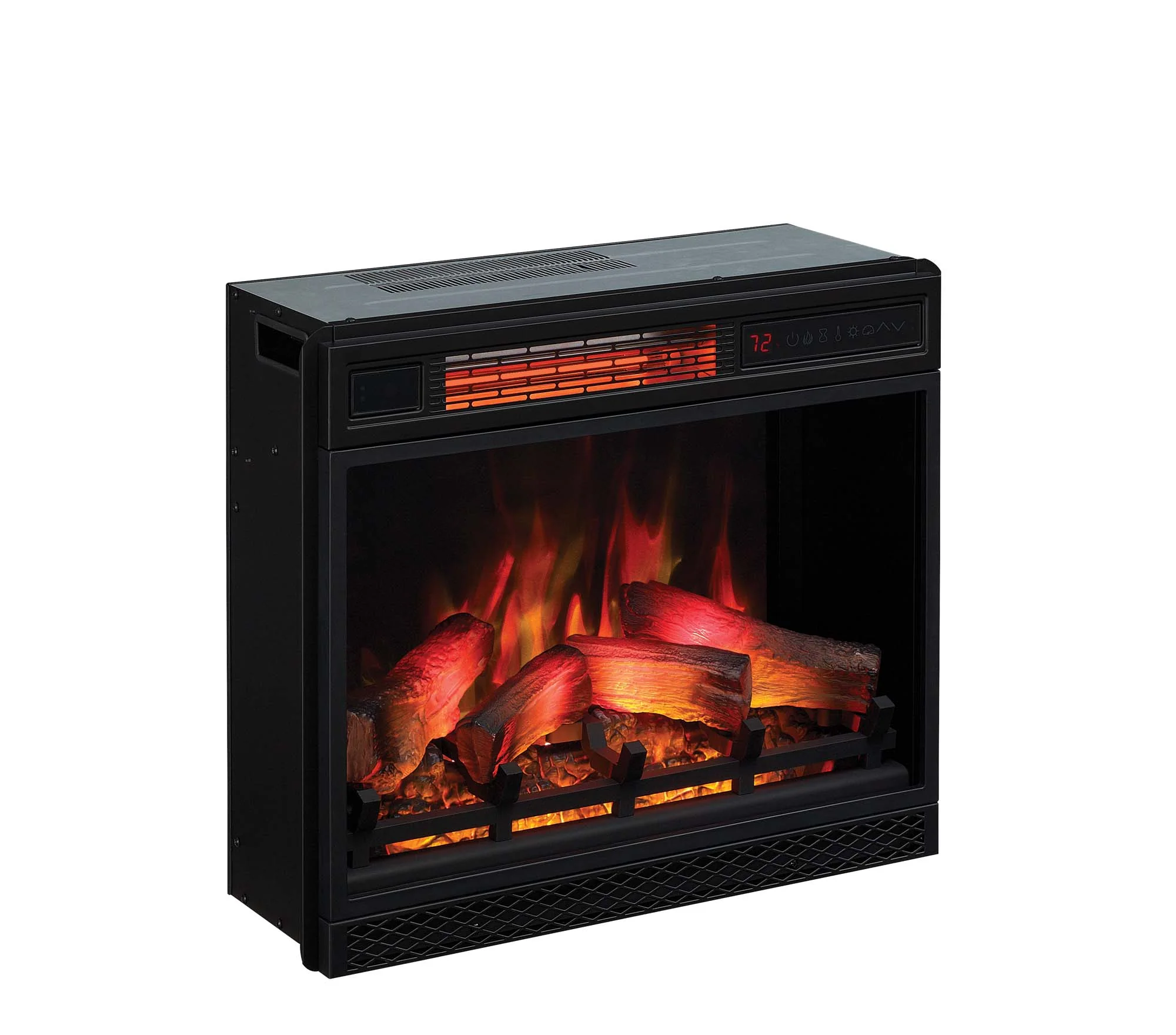 23" Recessed/Wall-Mount 3D Infrared Quartz Electric Fireplace Insert with Safer Plug® & Safer Sensor™ & Remote - Image 5