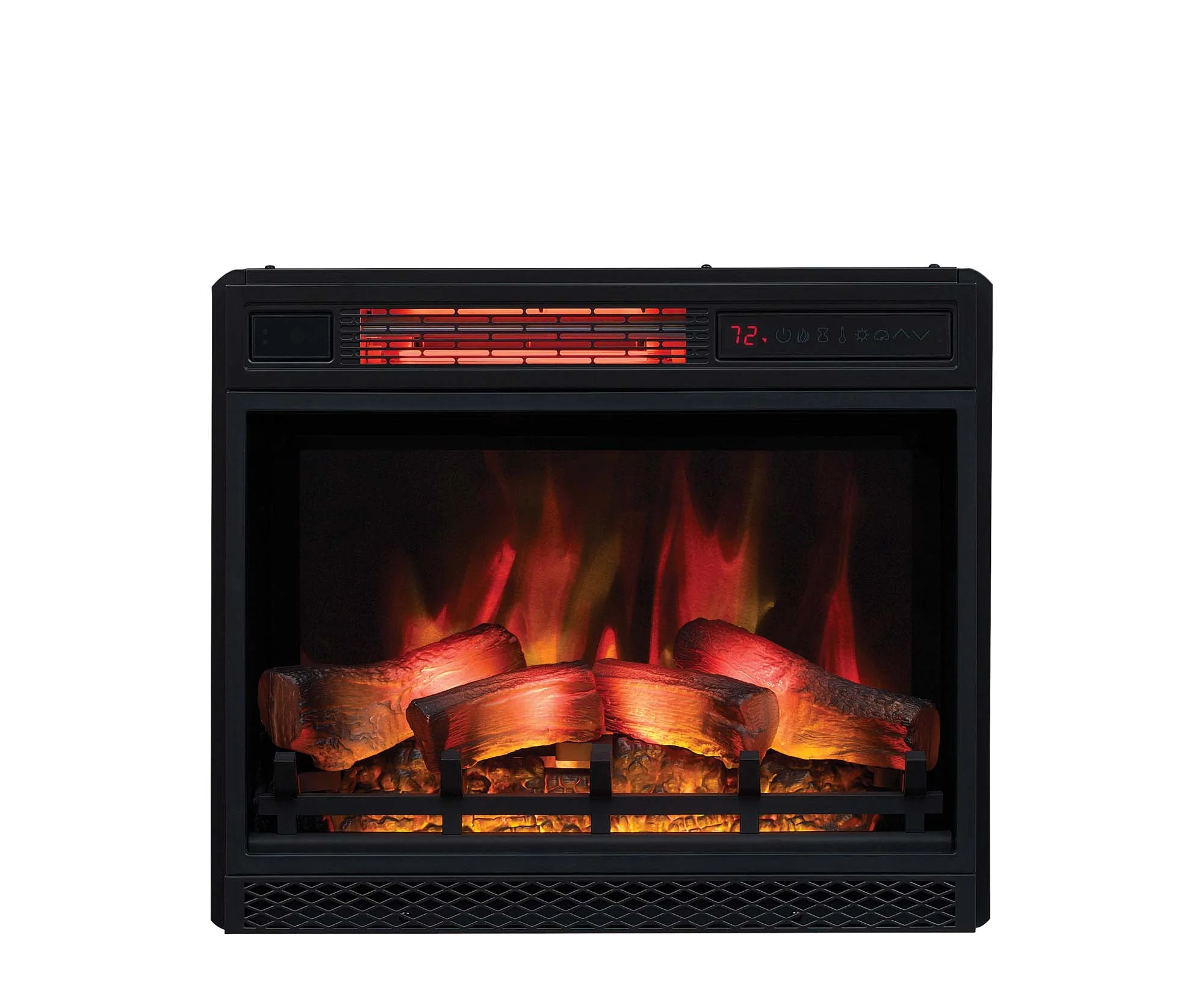 23" Recessed/Wall-Mount 3D Infrared Quartz Electric Fireplace Insert with Safer Plug® & Safer Sensor™ & Remote - Image 6