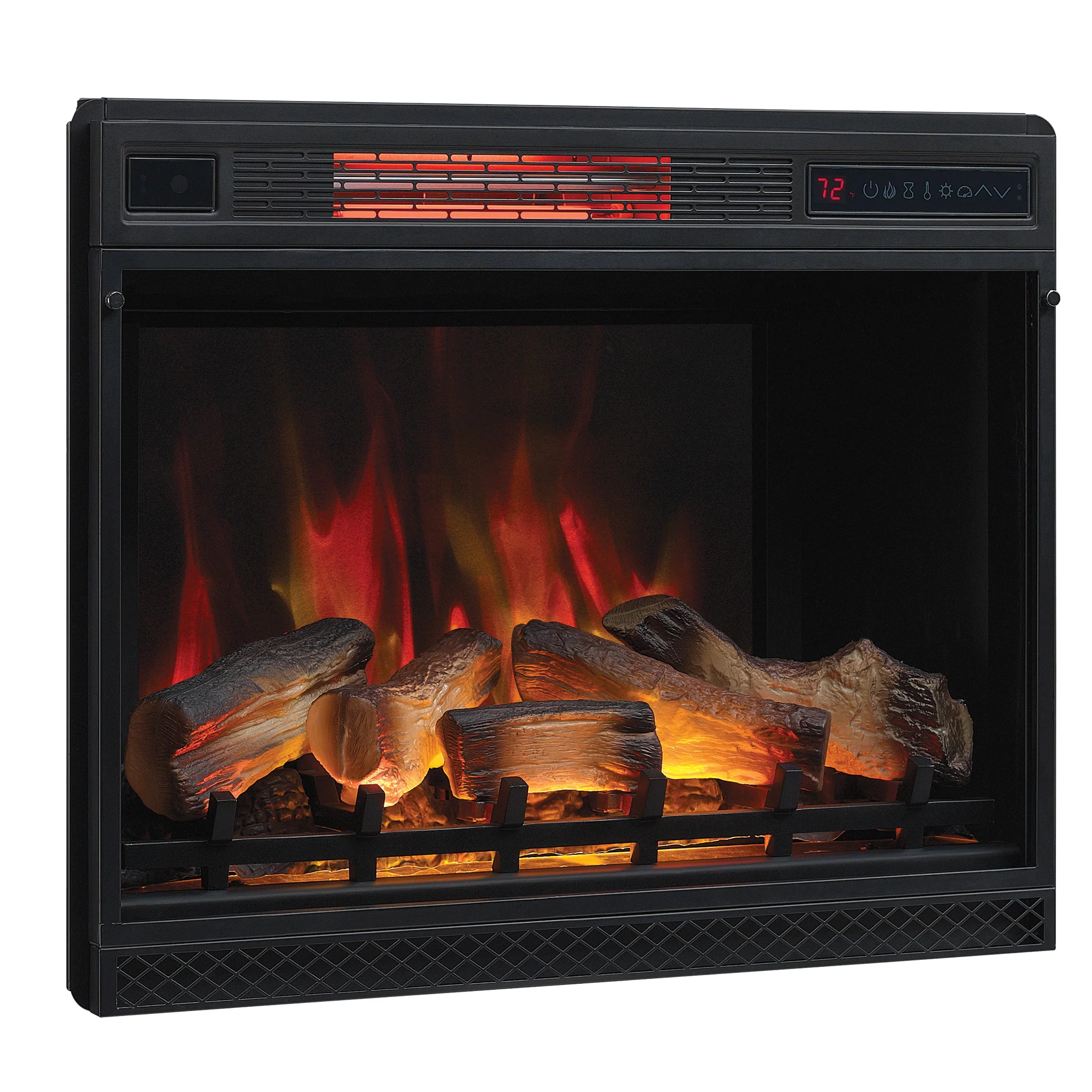 28" Infrared Quartz Fireplace Insert for Wall Mounting & In-Wall Installation - Image 2