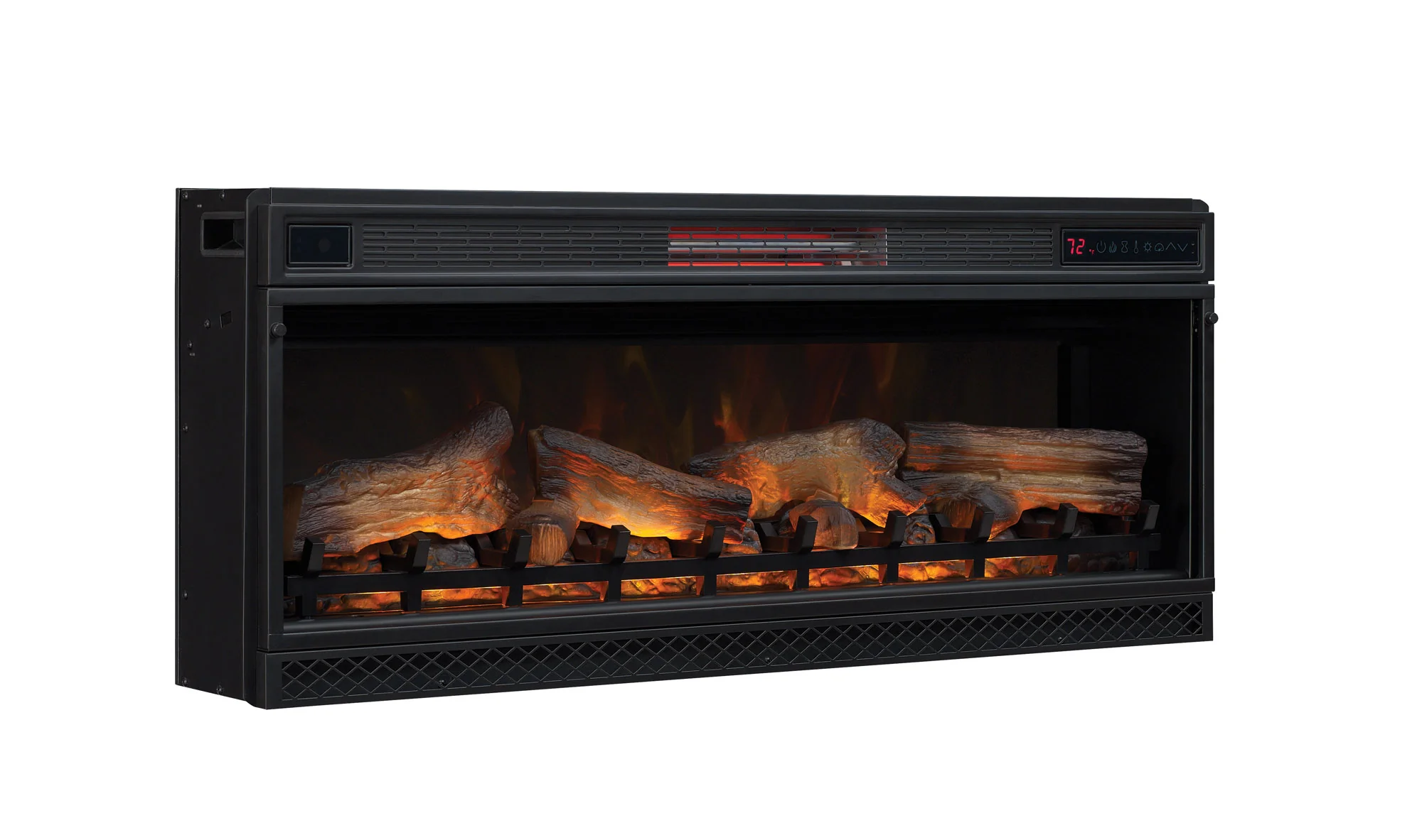 42" Recessed/Wall-Mount Infrared Quartz Electric Fireplace Insert - Image 3