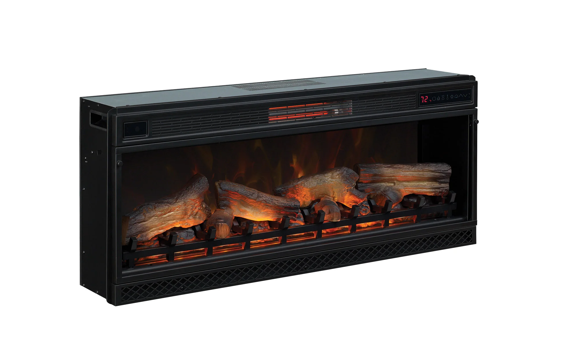 42" Recessed/Wall-Mount Infrared Quartz Electric Fireplace Insert - Image 4