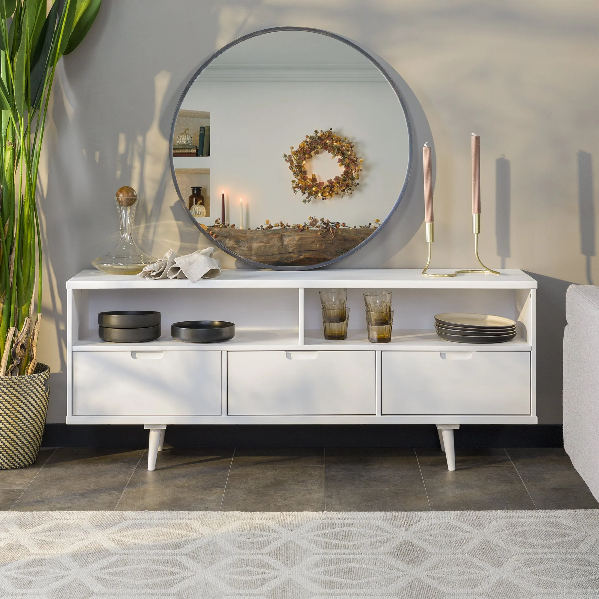 Sloane 3-Drawer Solid Wood TV Console - Image 9