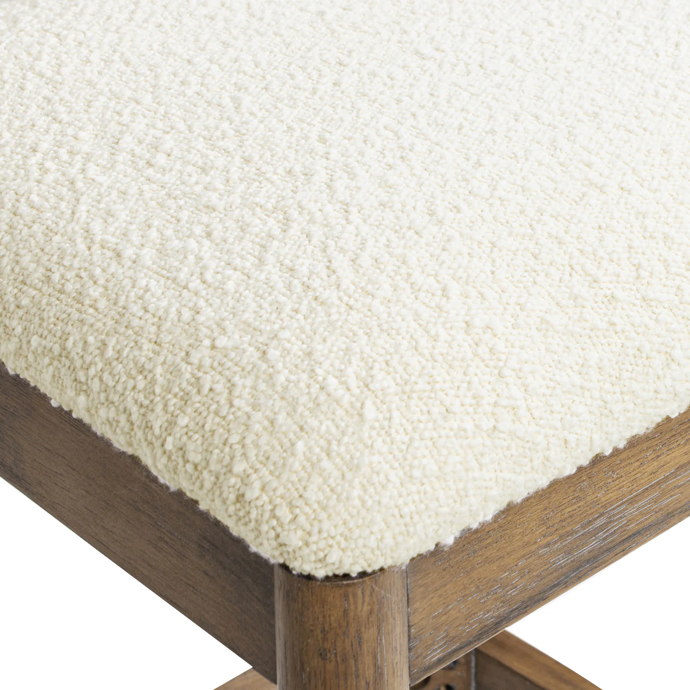 Leon 27' Arched Back Wood & Upholstered Counter Stool, Set of 2 - Image 12