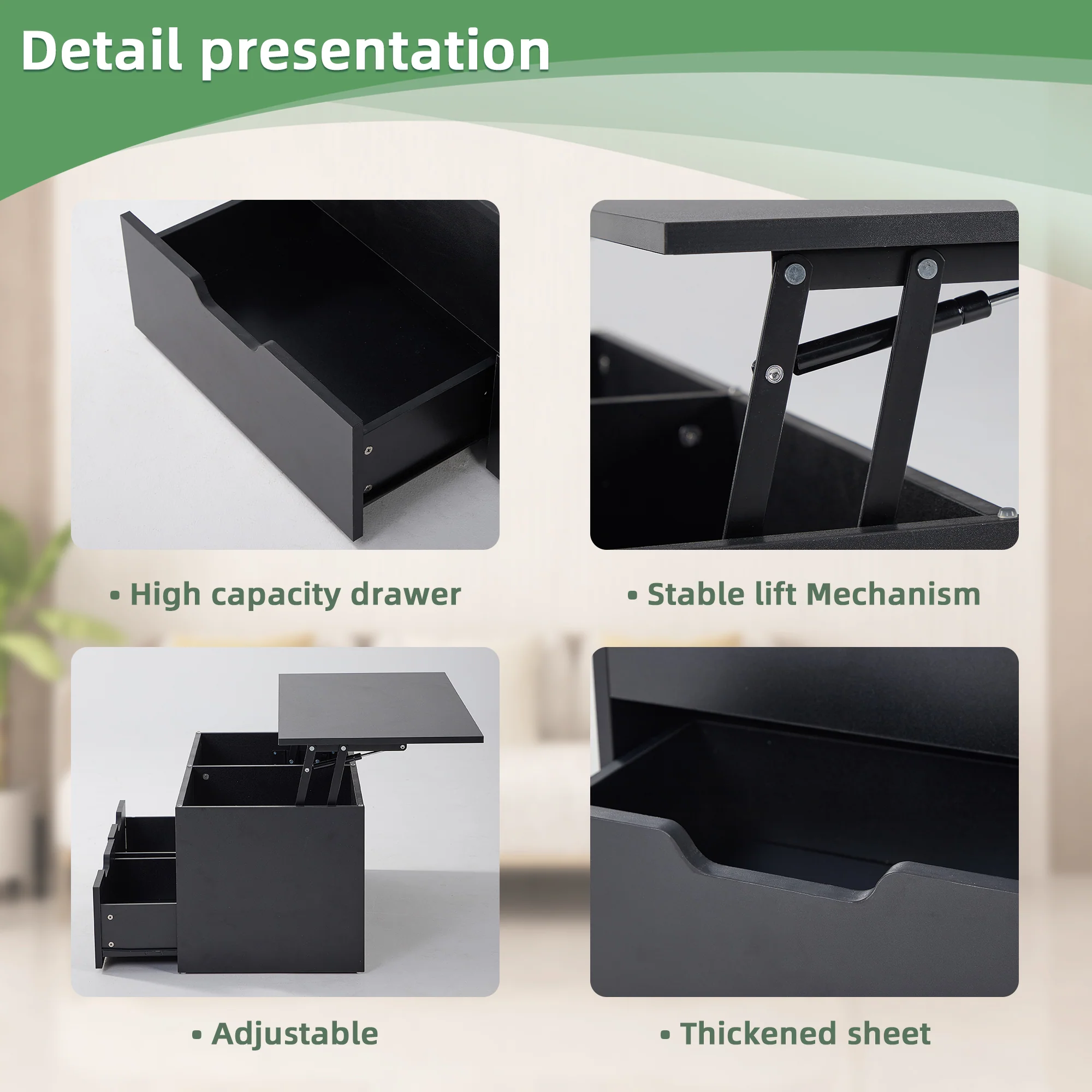 Walker Edison | Lift-Top Coffee Table with Storage - Image 8
