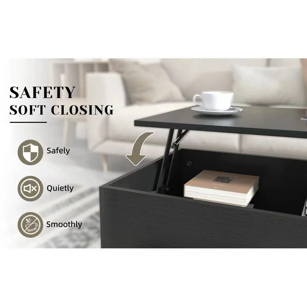 Walker Edison | Lift-Top Coffee Table with Storage - Image 9