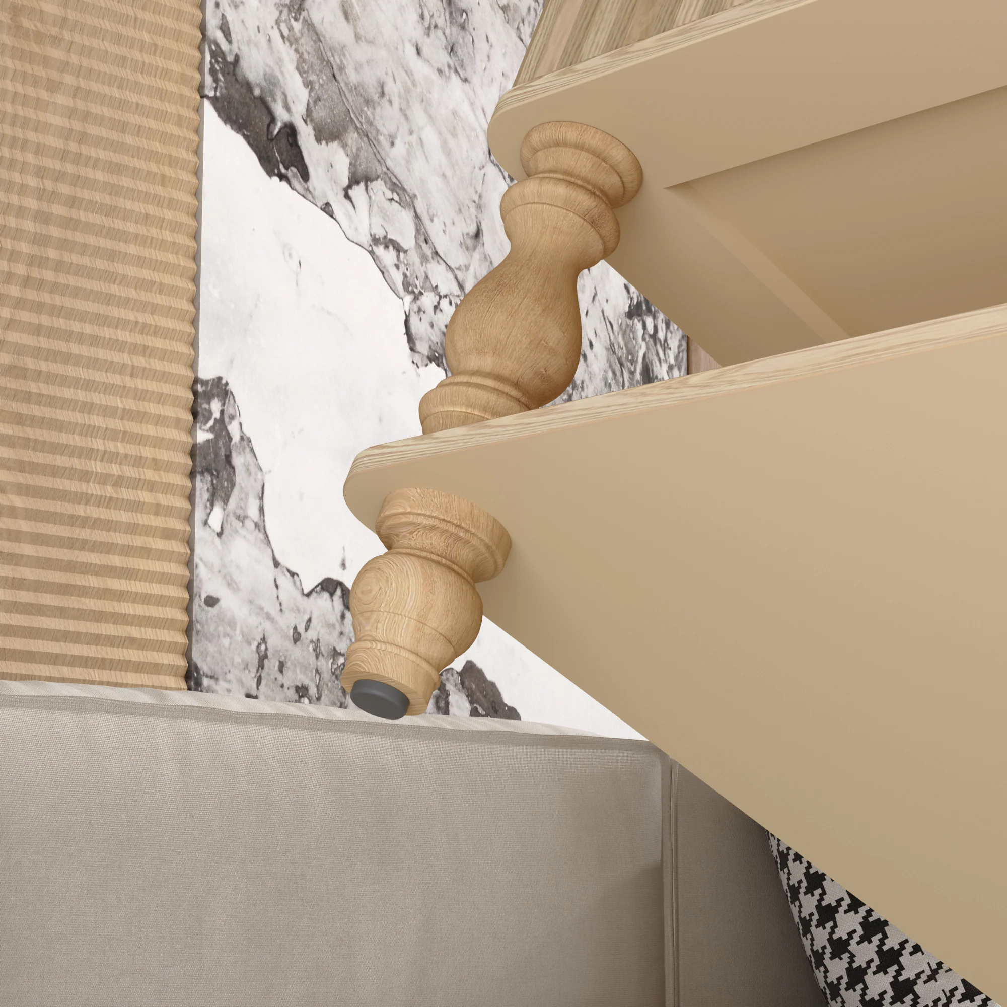 Walker Edison | Lift-Top Elevated Traditional Fluted Coffee Table - Image 10