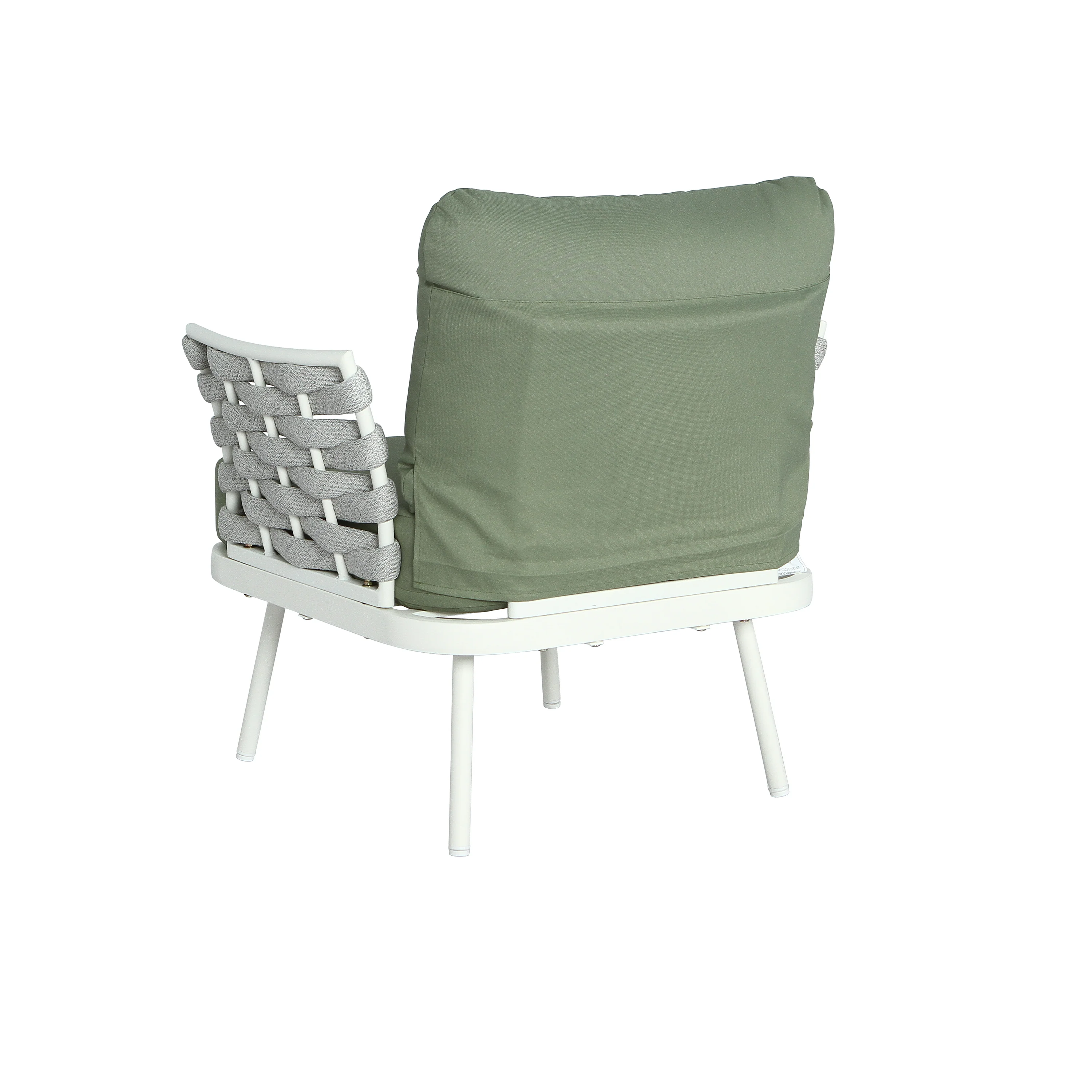 Mariano Outdoor Patio Steel 4-Pieces Loveseat Conversation Set - Image 9