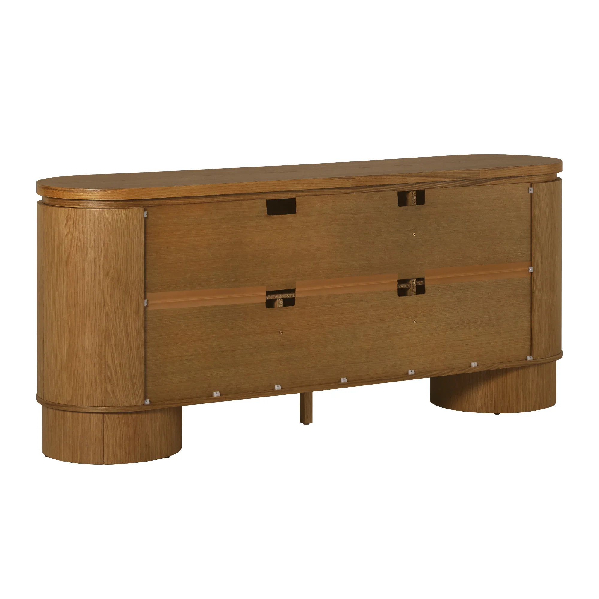 Maya Modern Curved Wood 70" TV Stand Sideboard - Image 12