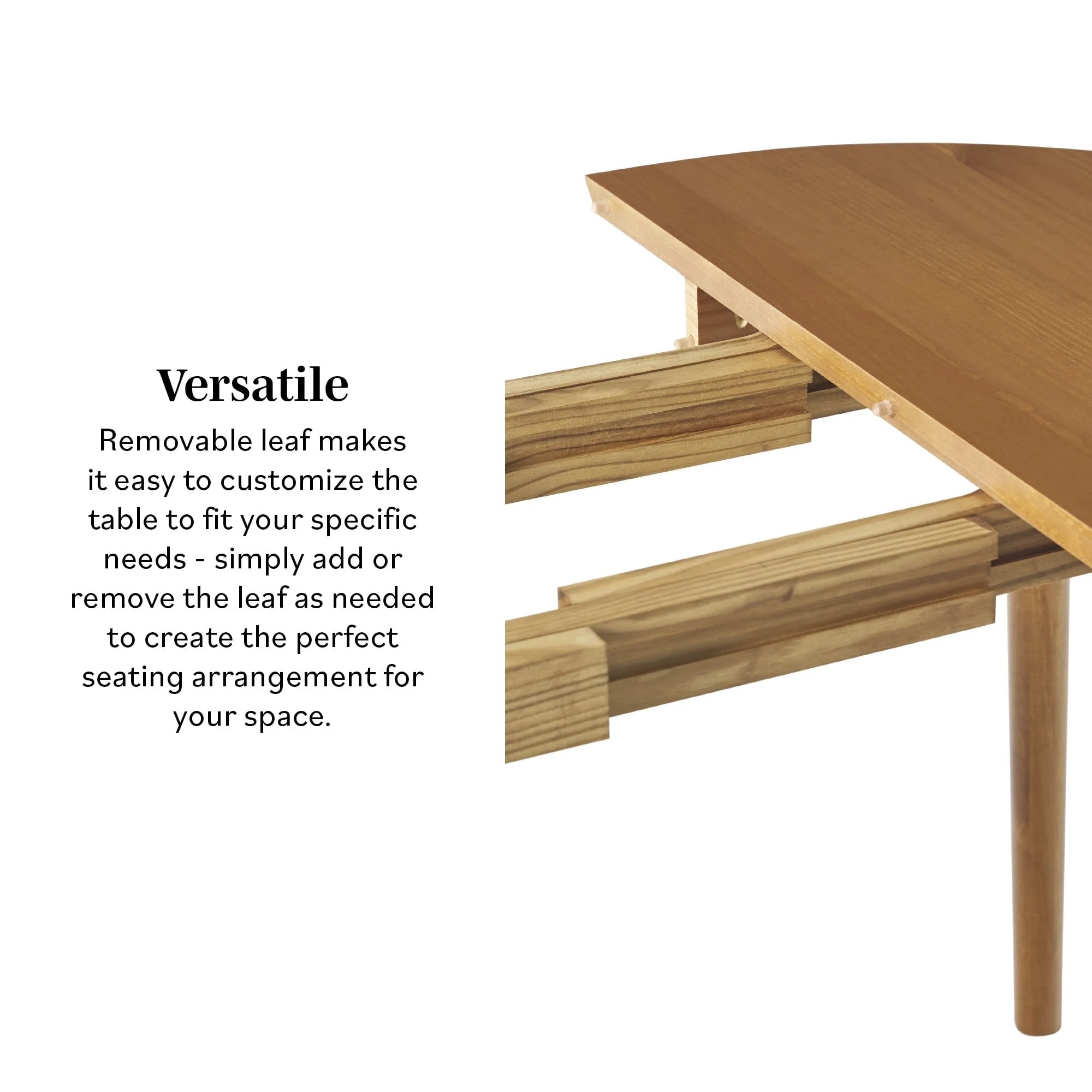 Mid-Century Damsel Extension Dining Table - Image 2