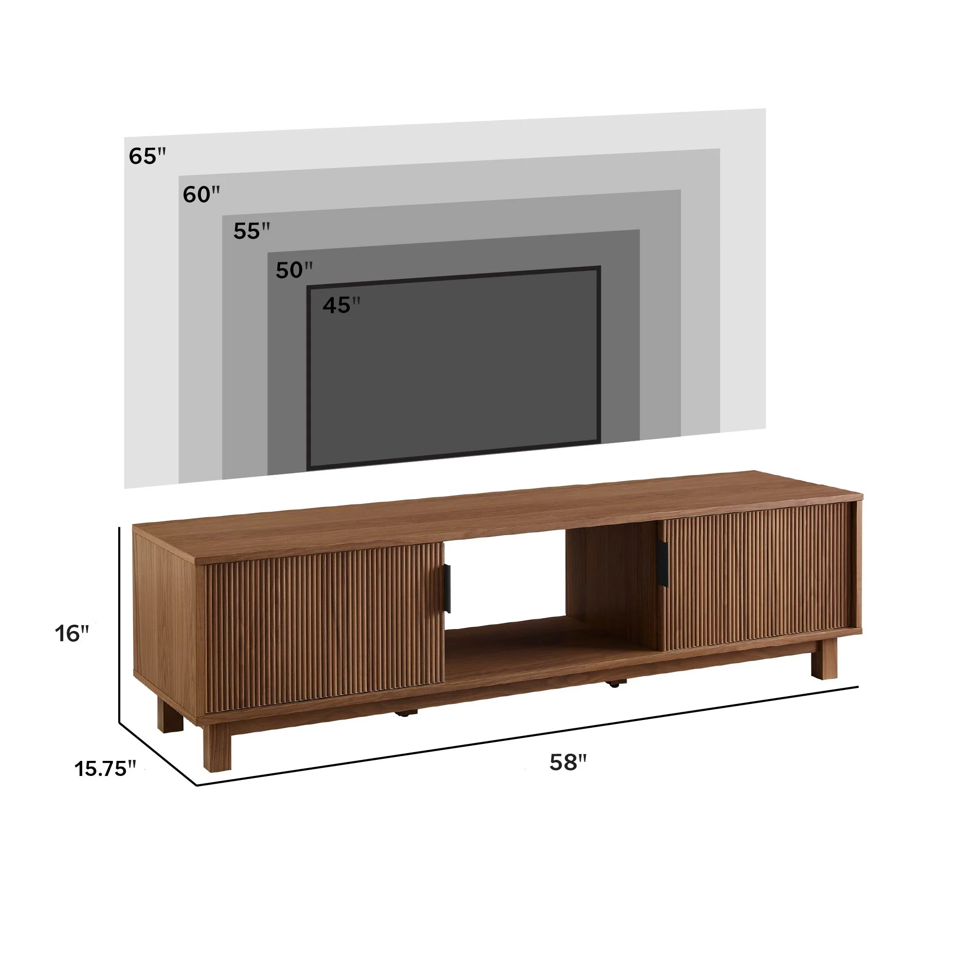 Reema Arundo Scandinavian Reeded TV Stand - Image 20