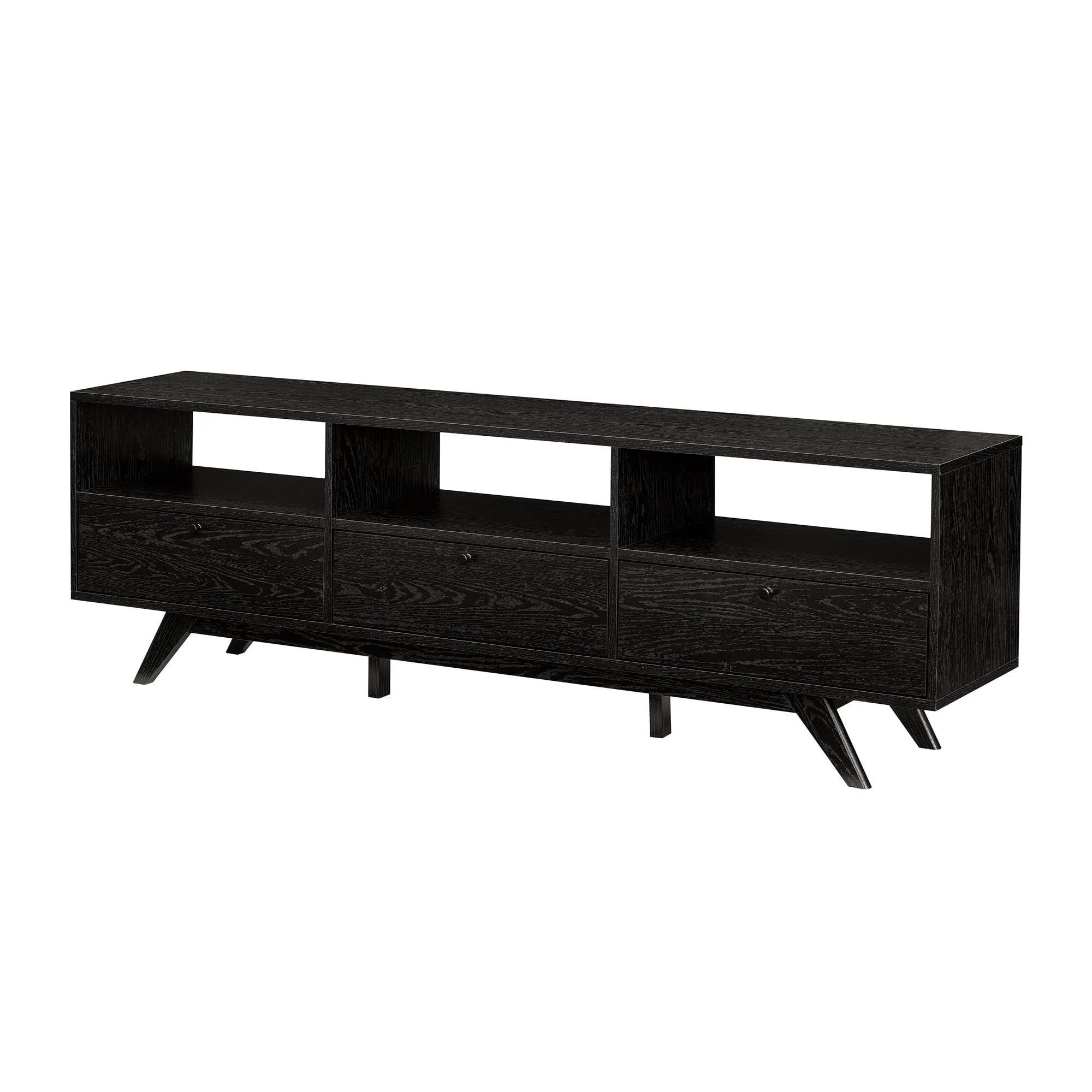 Mid-Century Kela Modern 3-Door TV Stand - Image 17
