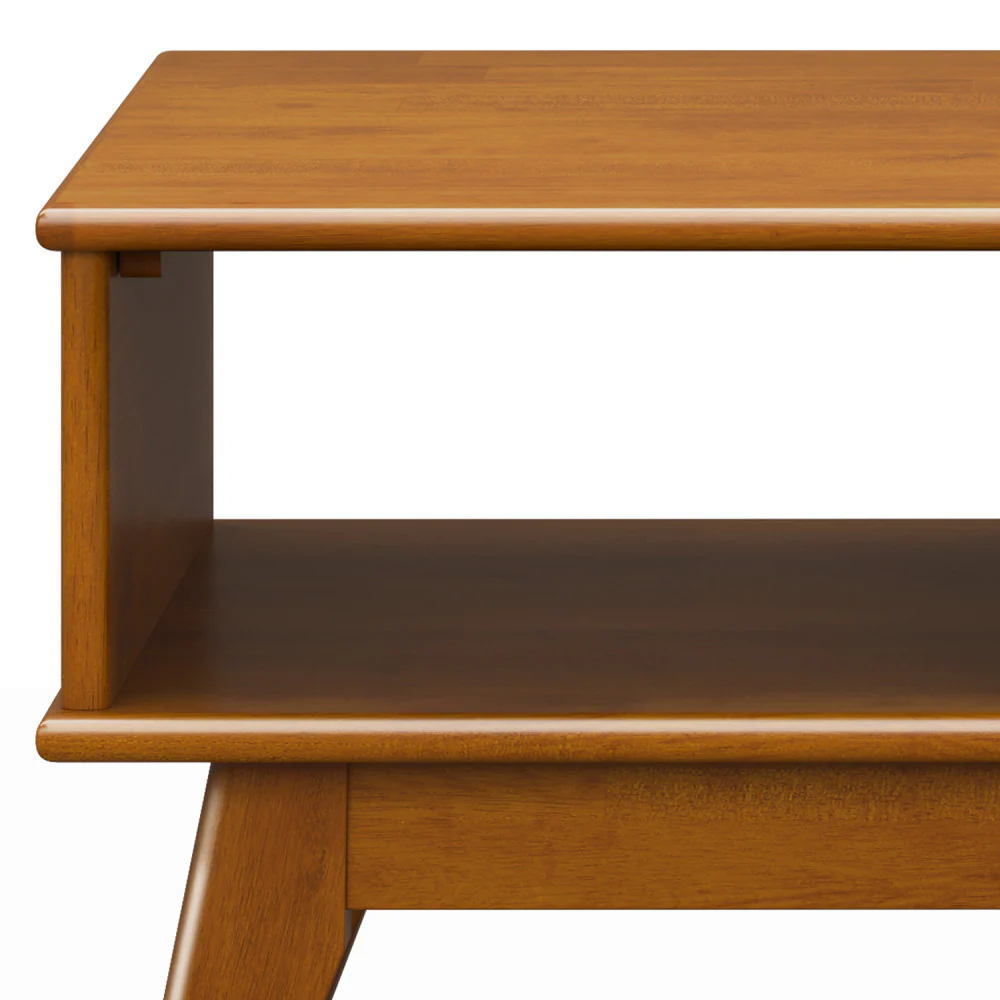 Walker Edison | Mid-Century Teak Wood Lift Top Coffee Table - Image 12