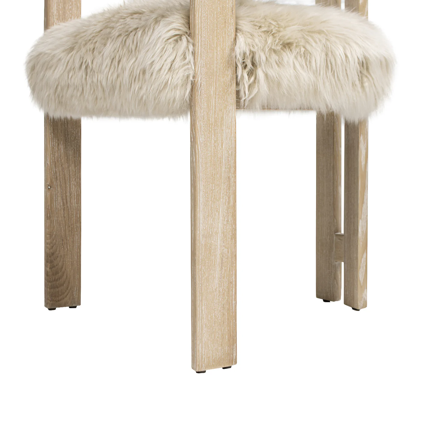 Millwick 21' Low Back Genuine Fur Dining Chair - Image 10
