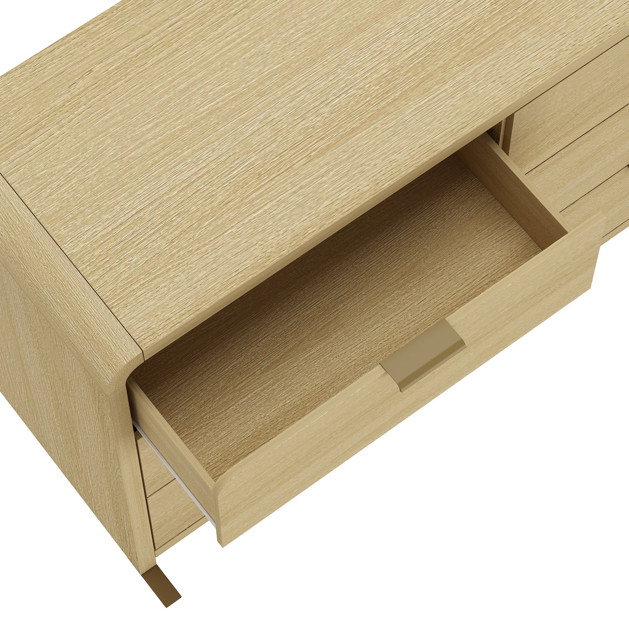 Minimalist Curve Design 6 Drawer Dresser - Image 5